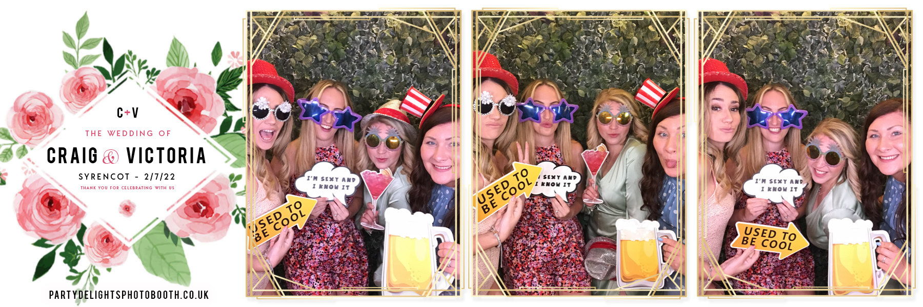 Craig and Vicki's wedding | View more photos from the event at gallery.partydelightsphotobooth.co.uk/u/PartyDelightsPhotoBooth/Craig-and-Vickis-wedding
