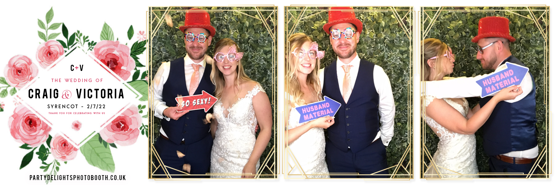 Craig and Vicki's wedding | View more photos from the event at gallery.partydelightsphotobooth.co.uk/u/PartyDelightsPhotoBooth/Craig-and-Vickis-wedding