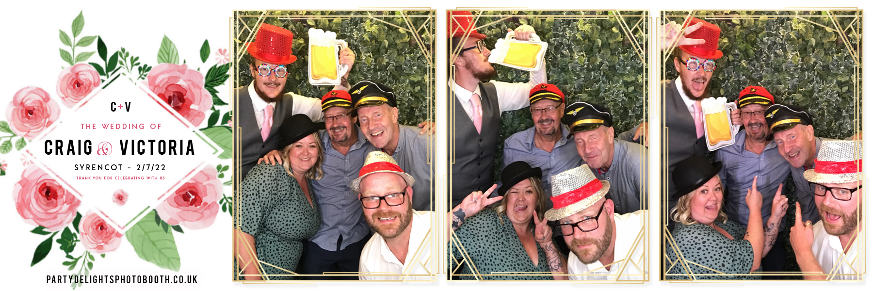 Craig and Vicki's wedding | View more photos from the event at gallery.partydelightsphotobooth.co.uk/u/PartyDelightsPhotoBooth/Craig-and-Vickis-wedding