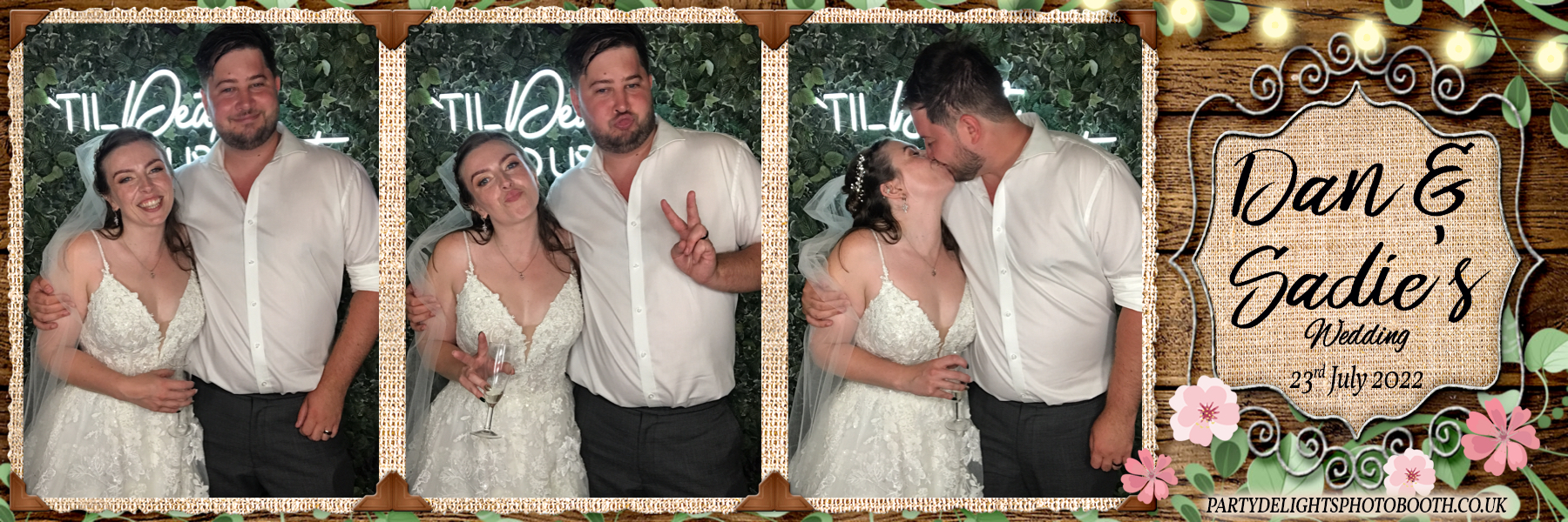 Dan & Sadie's Wedding Day | View more photos from the event at gallery.partydelightsphotobooth.co.uk/u/PartyDelightsPhotoBooth/Dan-Sadies-Wedding-Day