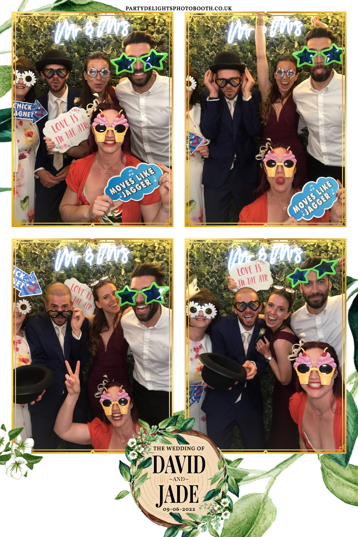 David & Jade's Wedding | View more photos from the event at gallery.partydelightsphotobooth.co.uk/u/PartyDelightsPhotoBooth/David-Jades-Wedding