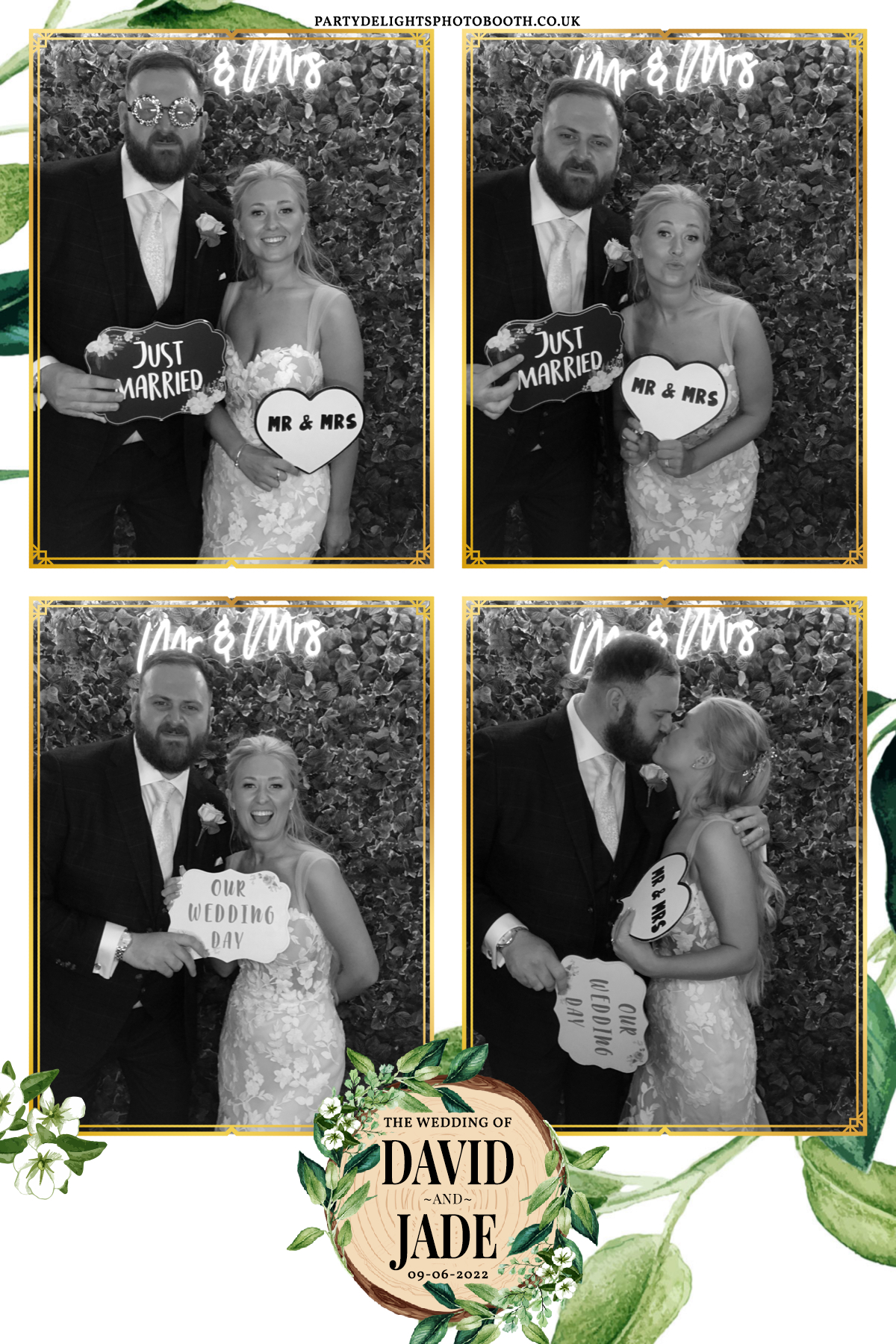 David & Jade's Wedding | View more photos from the event at gallery.partydelightsphotobooth.co.uk/u/PartyDelightsPhotoBooth/David-Jades-Wedding