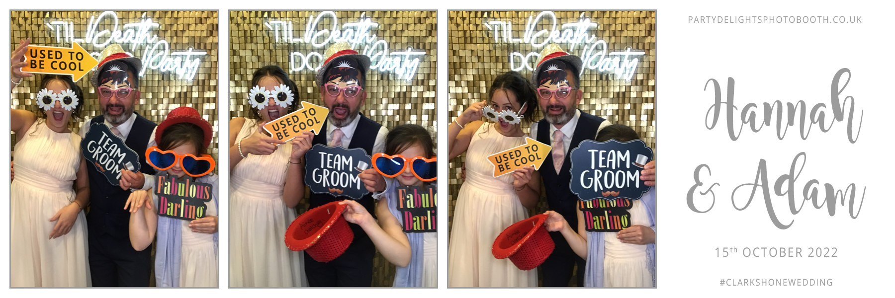 Hannah and Adam's Wedding | View more photos from the event at gallery.partydelightsphotobooth.co.uk/u/PartyDelightsPhotoBooth/Hannah-and-Adams-Wedding
