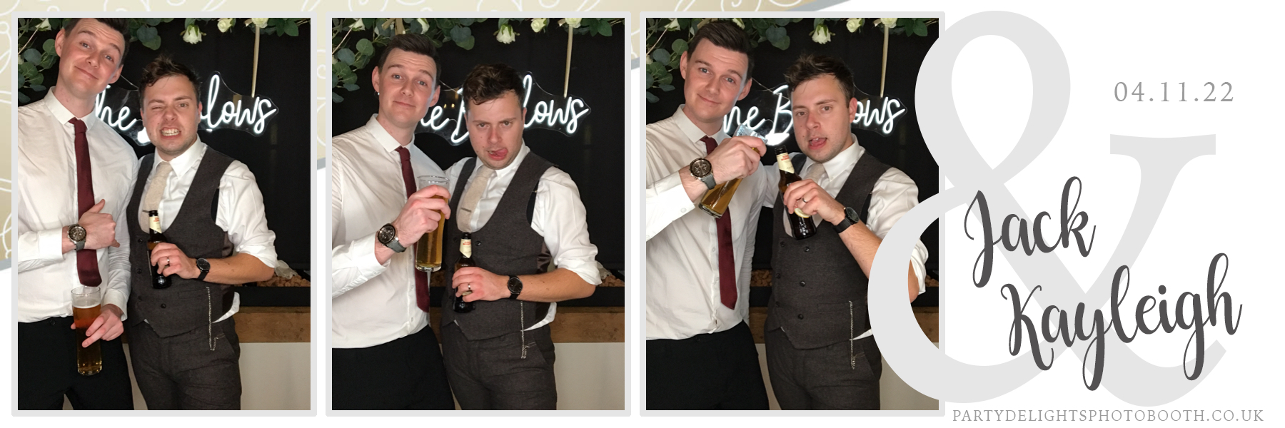 Jack and Kayleigh's Wedding | View more photos from the event at gallery.partydelightsphotobooth.co.uk/u/PartyDelightsPhotoBooth/Jack-and-Kayleighs-Wedding