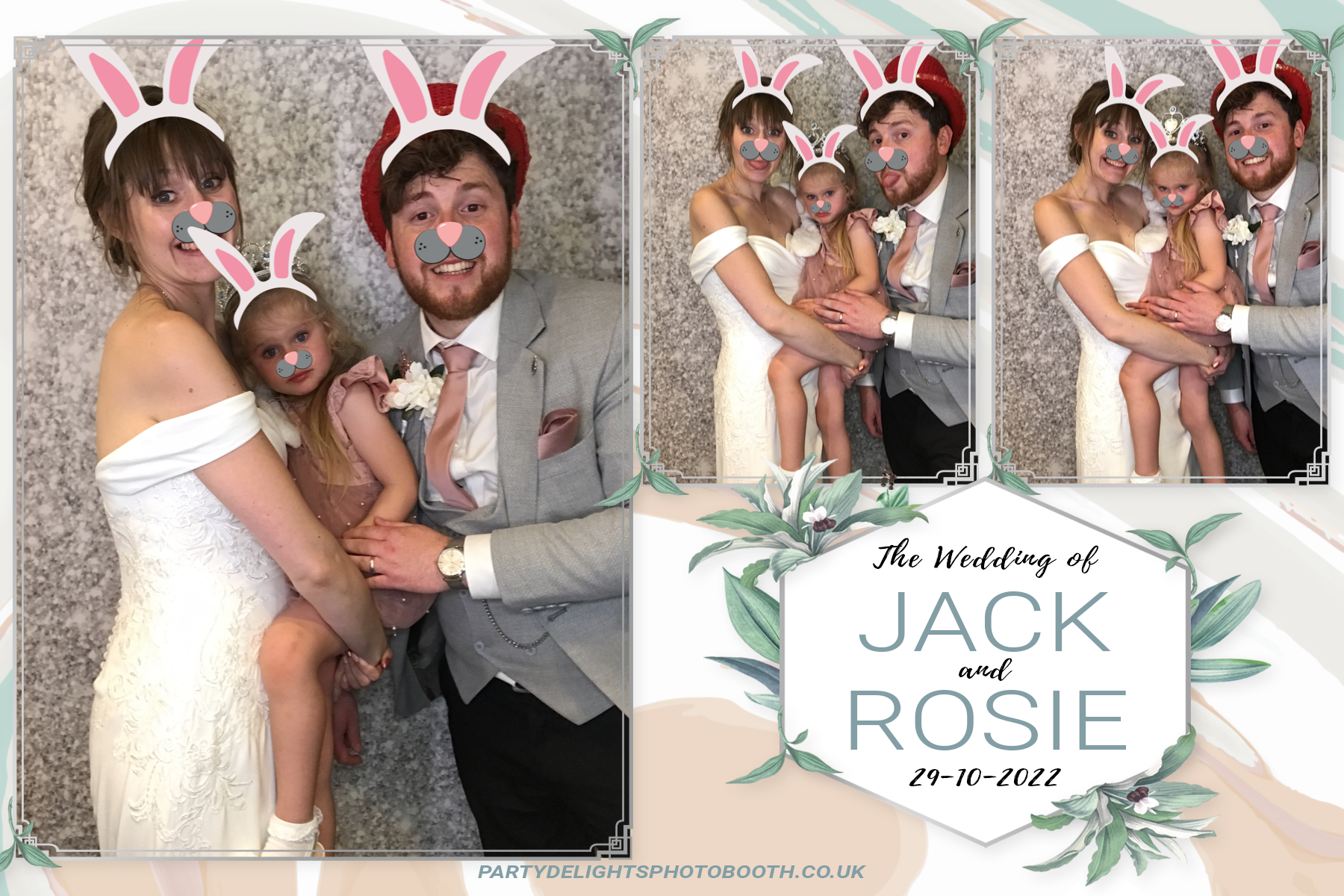 Jack and Rosie's Wedding | View more photos from the event at gallery.partydelightsphotobooth.co.uk/u/PartyDelightsPhotoBooth/Jack-and-Rosies-Wedding