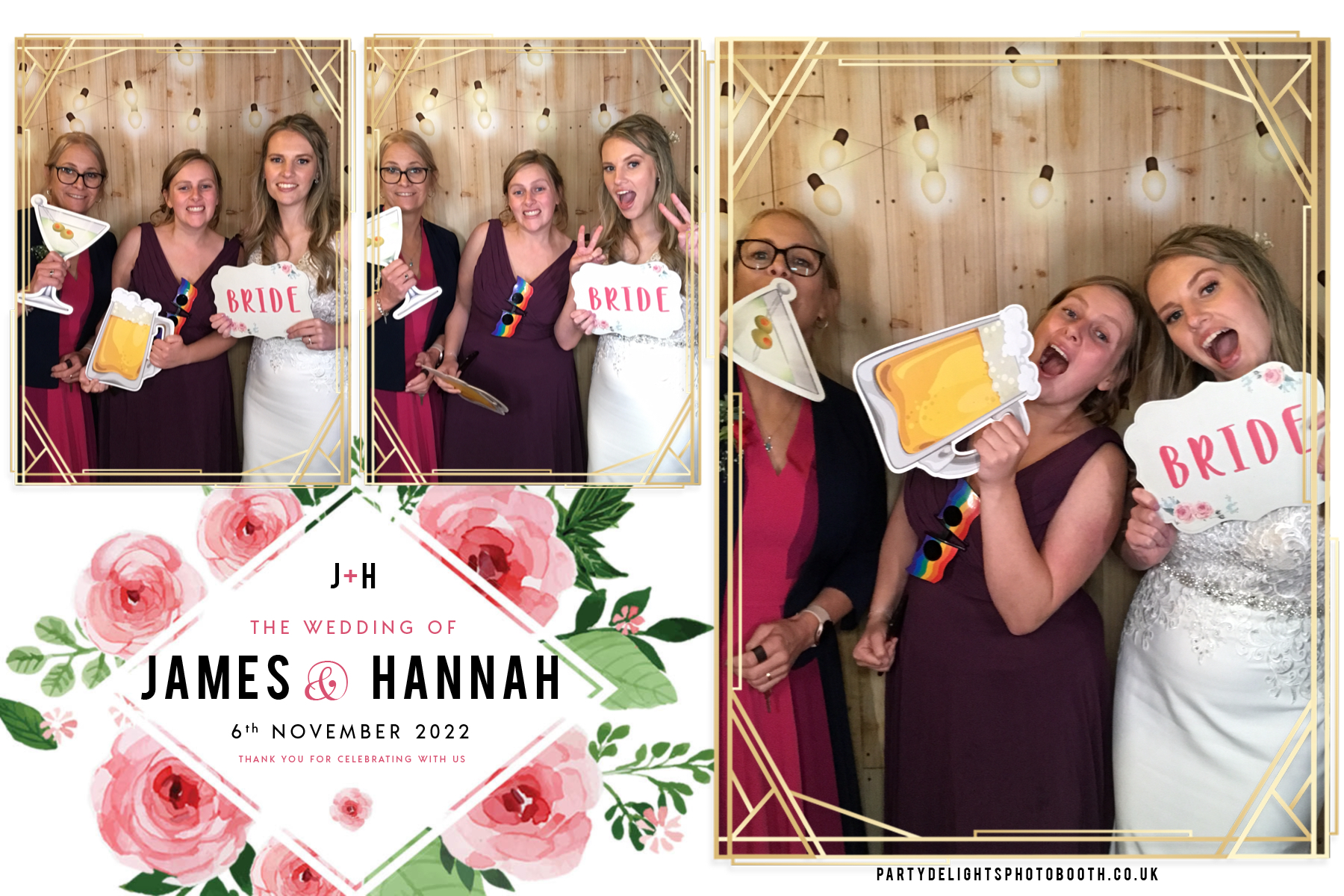 James and Hannah's wedding | View more photos from the event at gallery.partydelightsphotobooth.co.uk/u/PartyDelightsPhotoBooth/James-and-Hannahs-wedding