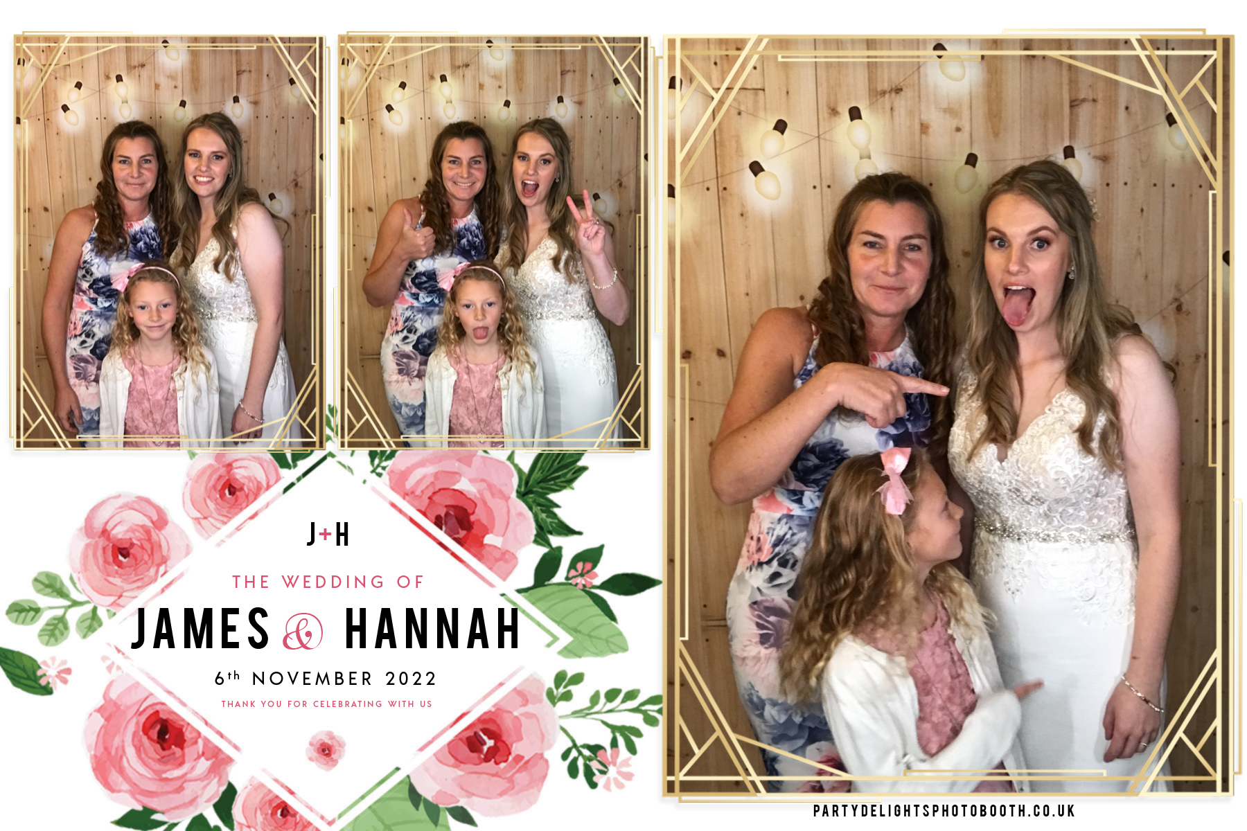 James and Hannah's wedding | View more photos from the event at gallery.partydelightsphotobooth.co.uk/u/PartyDelightsPhotoBooth/James-and-Hannahs-wedding