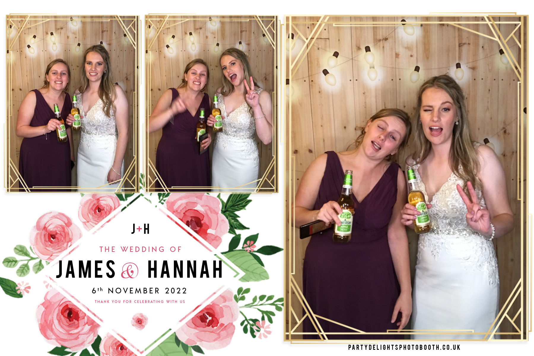 James and Hannah's wedding | View more photos from the event at gallery.partydelightsphotobooth.co.uk/u/PartyDelightsPhotoBooth/James-and-Hannahs-wedding
