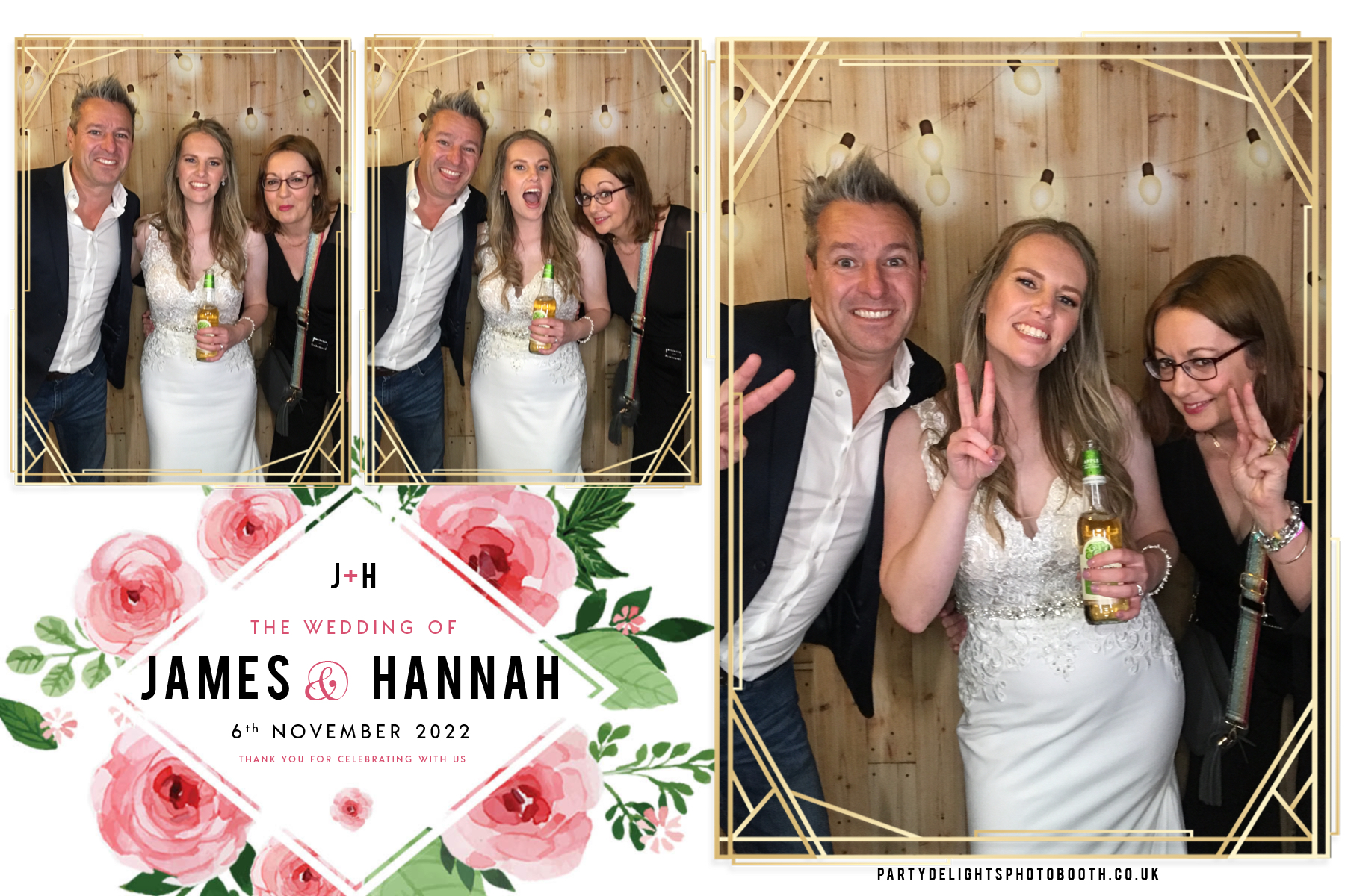 James and Hannah's wedding | View more photos from the event at gallery.partydelightsphotobooth.co.uk/u/PartyDelightsPhotoBooth/James-and-Hannahs-wedding