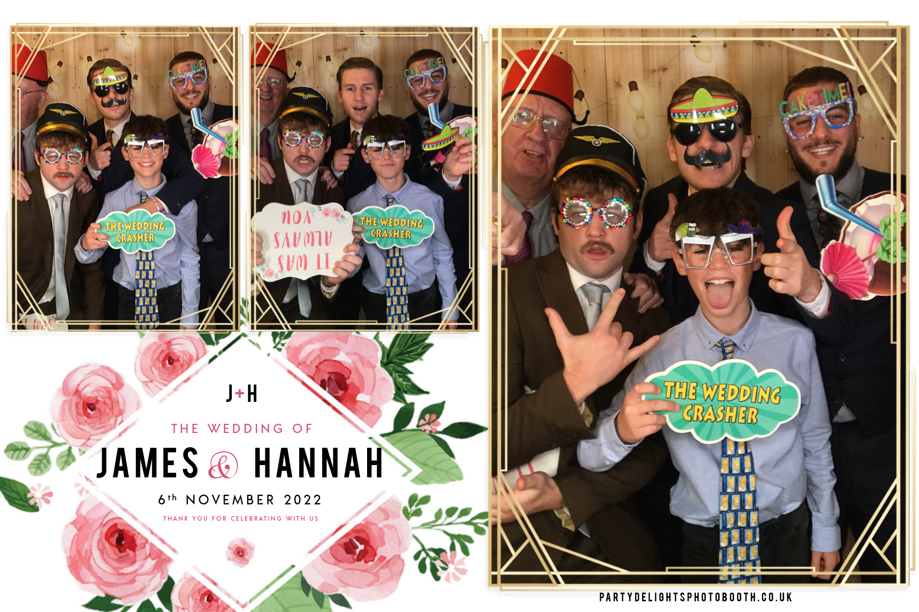 James and Hannah's wedding | View more photos from the event at gallery.partydelightsphotobooth.co.uk/u/PartyDelightsPhotoBooth/James-and-Hannahs-wedding