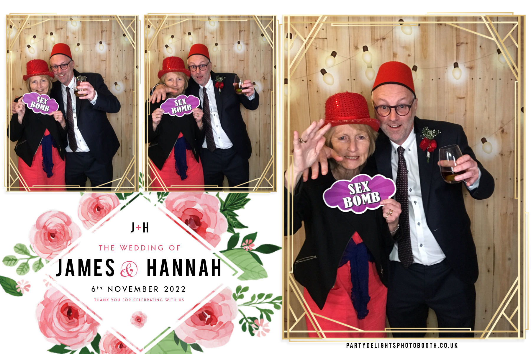 James and Hannah's wedding | View more photos from the event at gallery.partydelightsphotobooth.co.uk/u/PartyDelightsPhotoBooth/James-and-Hannahs-wedding