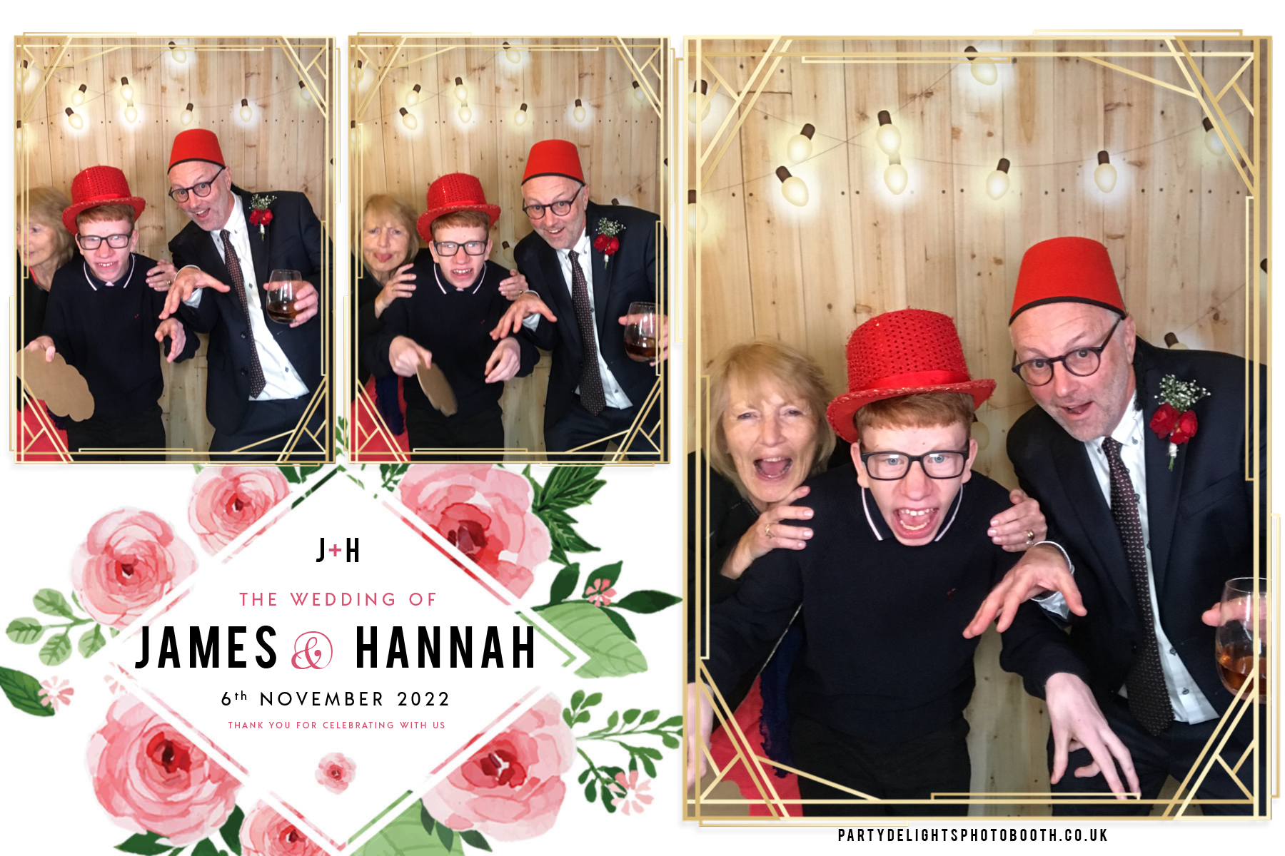 James and Hannah's wedding | View more photos from the event at gallery.partydelightsphotobooth.co.uk/u/PartyDelightsPhotoBooth/James-and-Hannahs-wedding