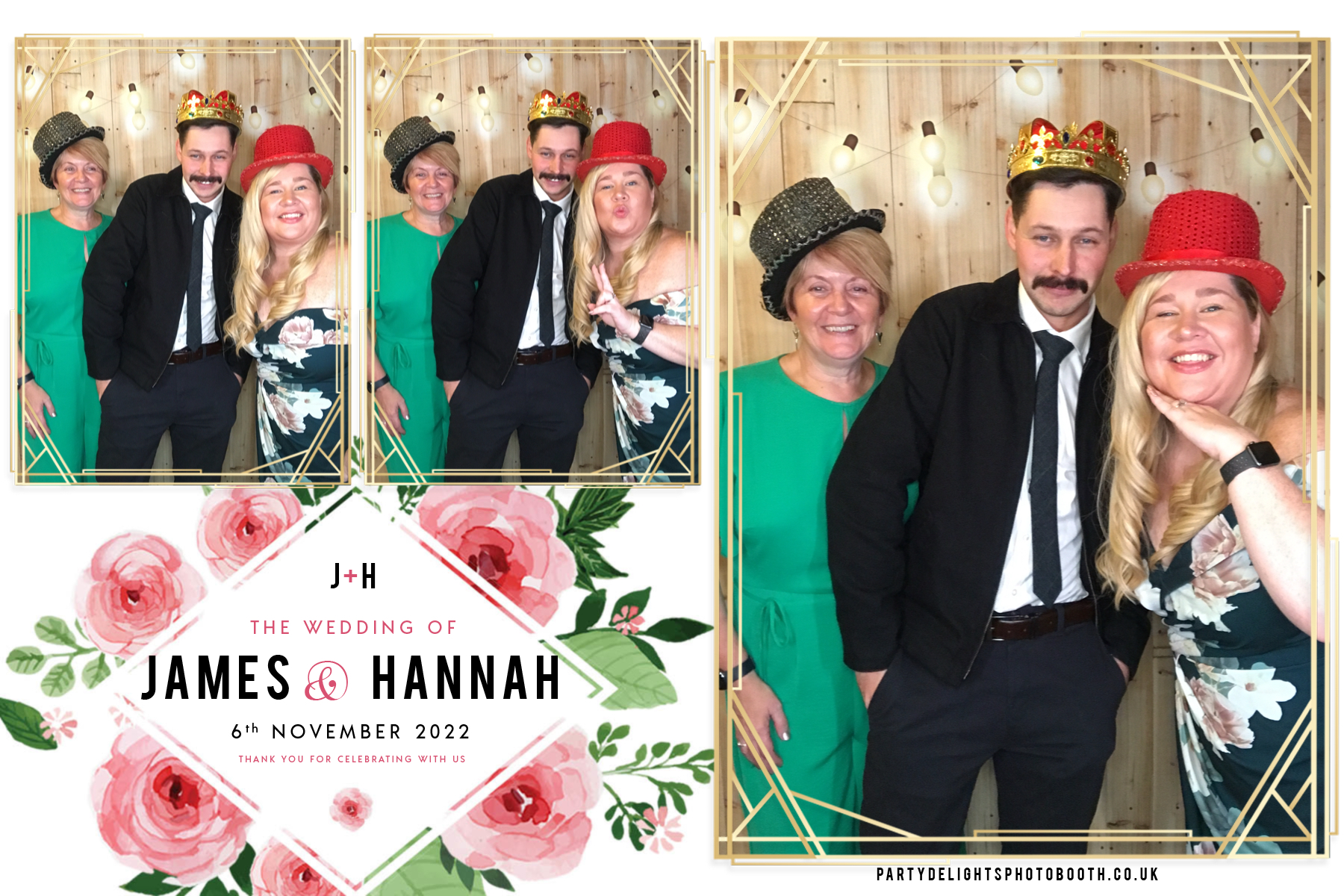 James and Hannah's wedding | View more photos from the event at gallery.partydelightsphotobooth.co.uk/u/PartyDelightsPhotoBooth/James-and-Hannahs-wedding