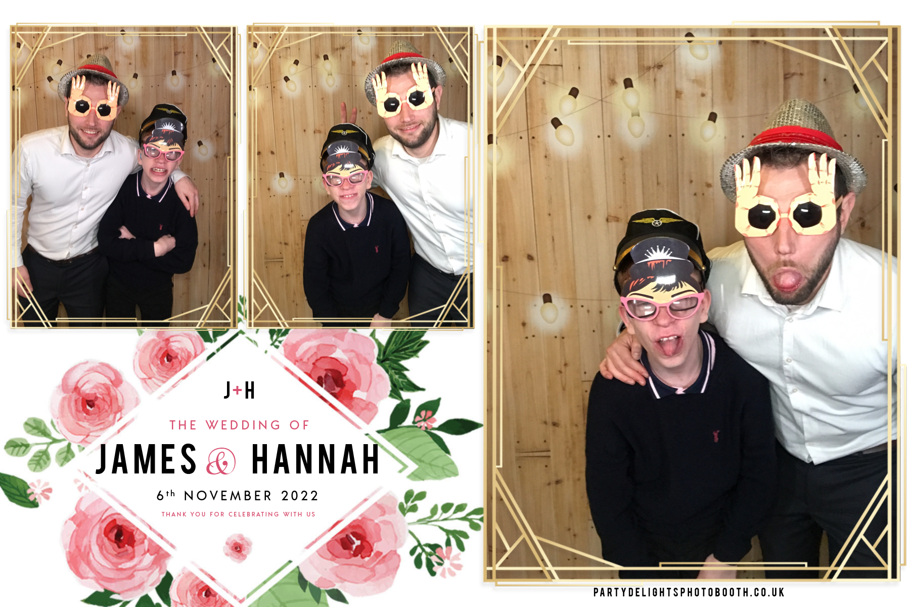 James and Hannah's wedding | View more photos from the event at gallery.partydelightsphotobooth.co.uk/u/PartyDelightsPhotoBooth/James-and-Hannahs-wedding