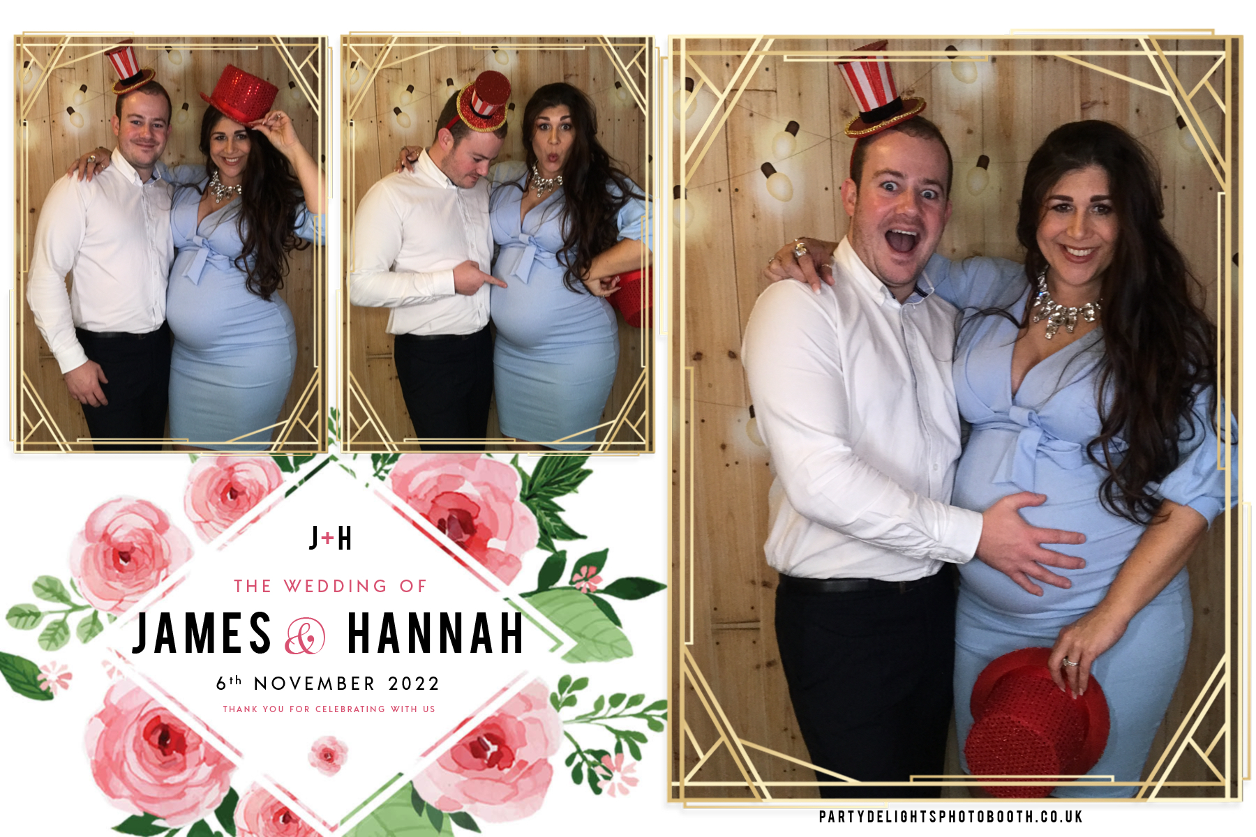 James and Hannah's wedding | View more photos from the event at gallery.partydelightsphotobooth.co.uk/u/PartyDelightsPhotoBooth/James-and-Hannahs-wedding