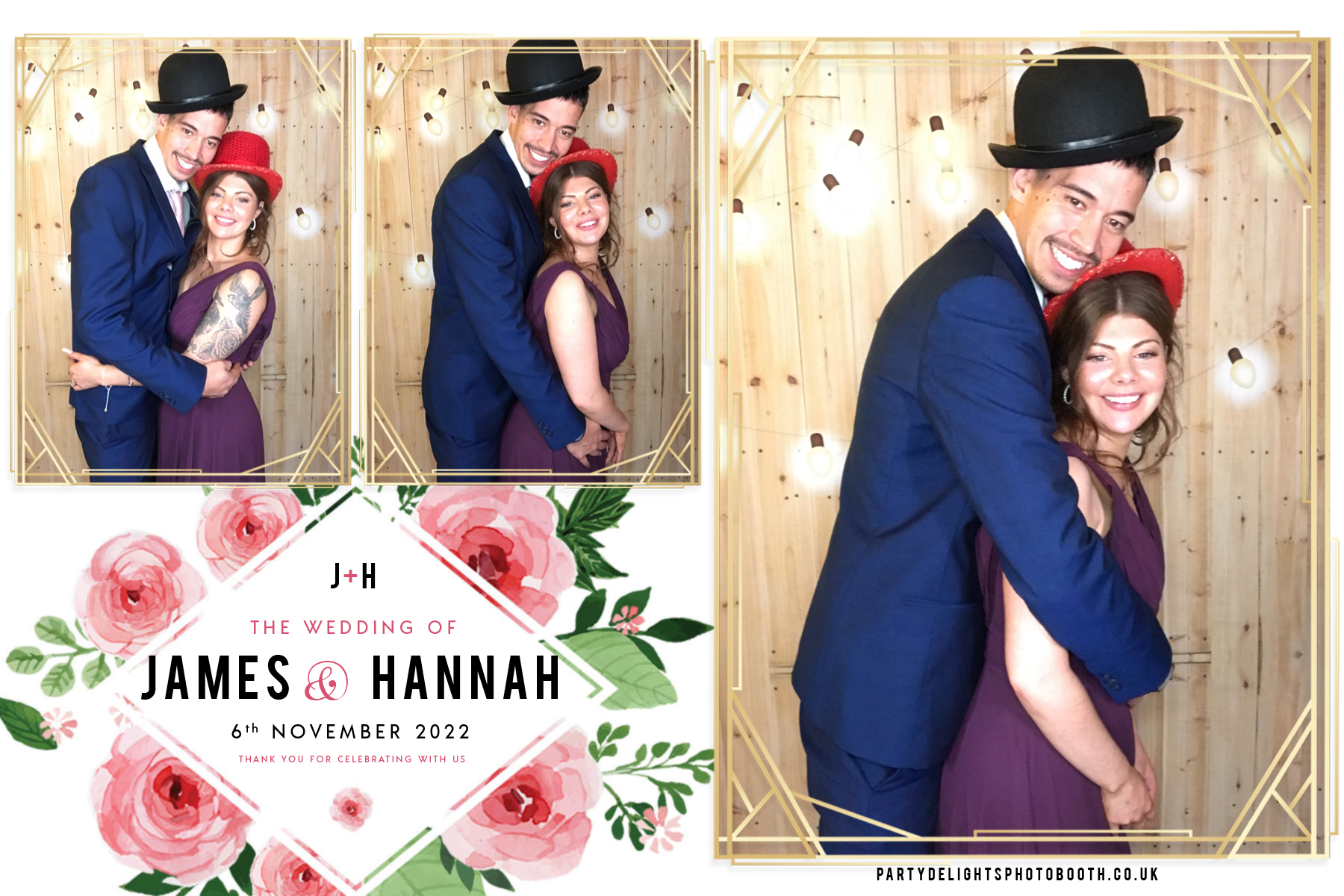 James and Hannah's wedding | View more photos from the event at gallery.partydelightsphotobooth.co.uk/u/PartyDelightsPhotoBooth/James-and-Hannahs-wedding