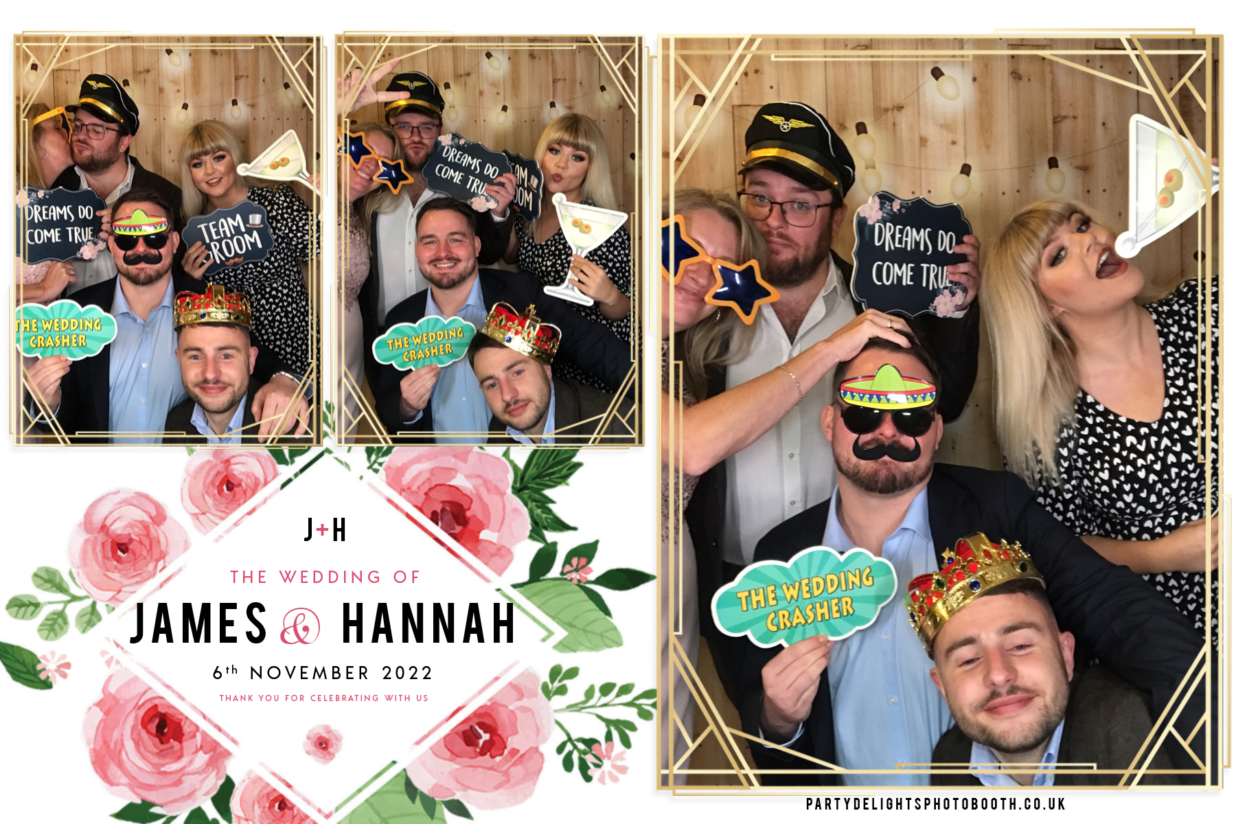 James and Hannah's wedding | View more photos from the event at gallery.partydelightsphotobooth.co.uk/u/PartyDelightsPhotoBooth/James-and-Hannahs-wedding