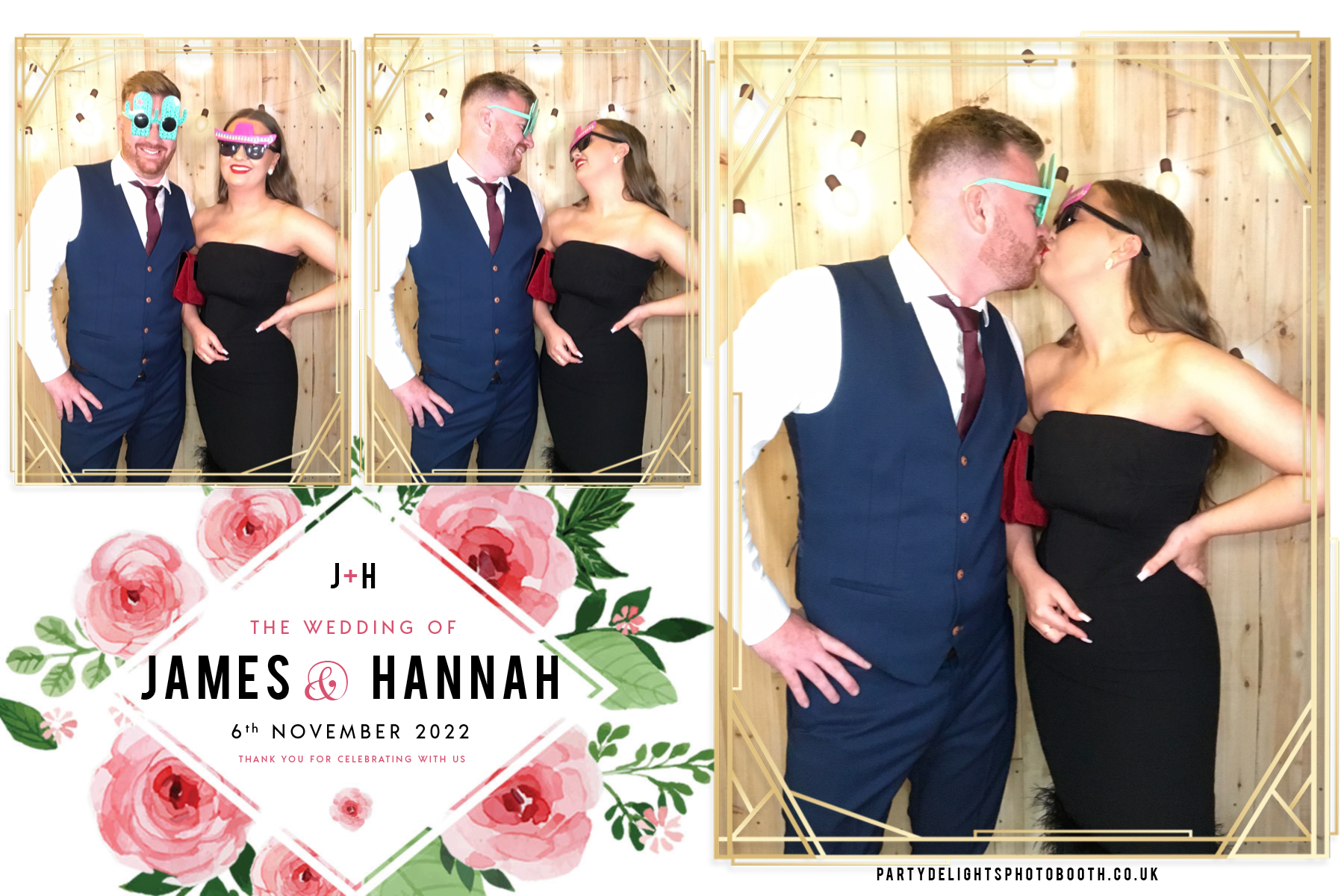 James and Hannah's wedding | View more photos from the event at gallery.partydelightsphotobooth.co.uk/u/PartyDelightsPhotoBooth/James-and-Hannahs-wedding