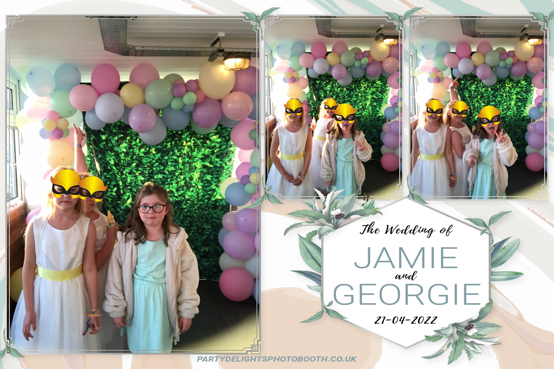 Jamie and Georgie's wedding | View more photos from the event at gallery.partydelightsphotobooth.co.uk/u/PartyDelightsPhotoBooth/Jamie-and-Georgies-wedding