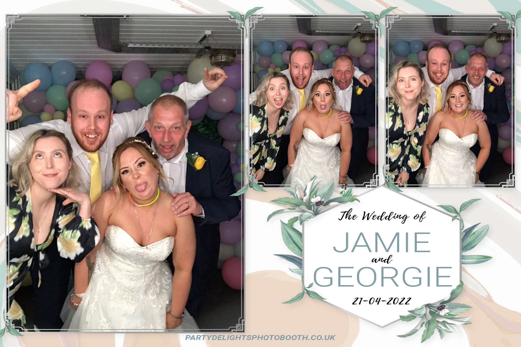 Jamie and Georgie's wedding | View more photos from the event at gallery.partydelightsphotobooth.co.uk/u/PartyDelightsPhotoBooth/Jamie-and-Georgies-wedding