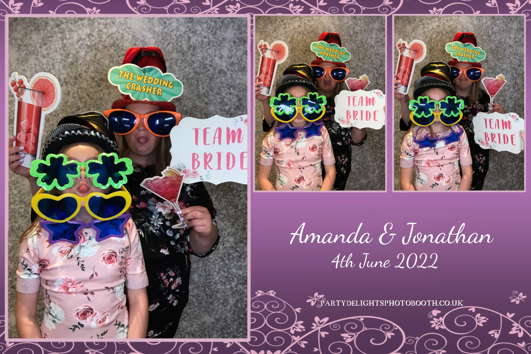 Jonathan and Amanda's wedding | View more photos from the event at gallery.partydelightsphotobooth.co.uk/u/PartyDelightsPhotoBooth/Jonathan-and-Amandas-wedding