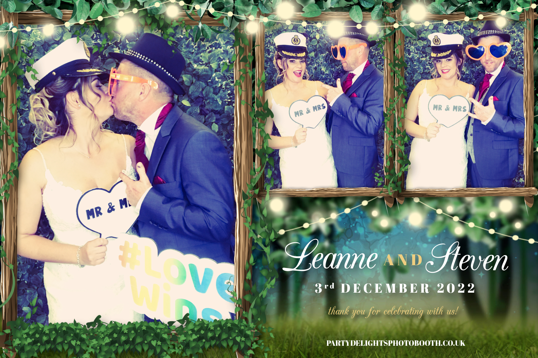 Leanne and Steve's wedding | View more photos from the event at gallery.partydelightsphotobooth.co.uk/u/PartyDelightsPhotoBooth/Leanne-and-Steves-wedding