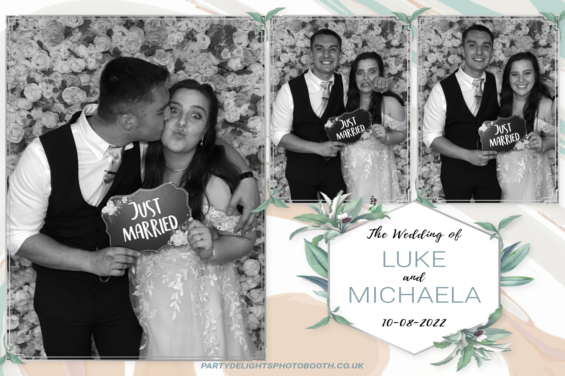 Luke & Michaela’s Wedding | View more photos from the event at gallery.partydelightsphotobooth.co.uk/u/PartyDelightsPhotoBooth/Luke-Michaela’s-Wedding