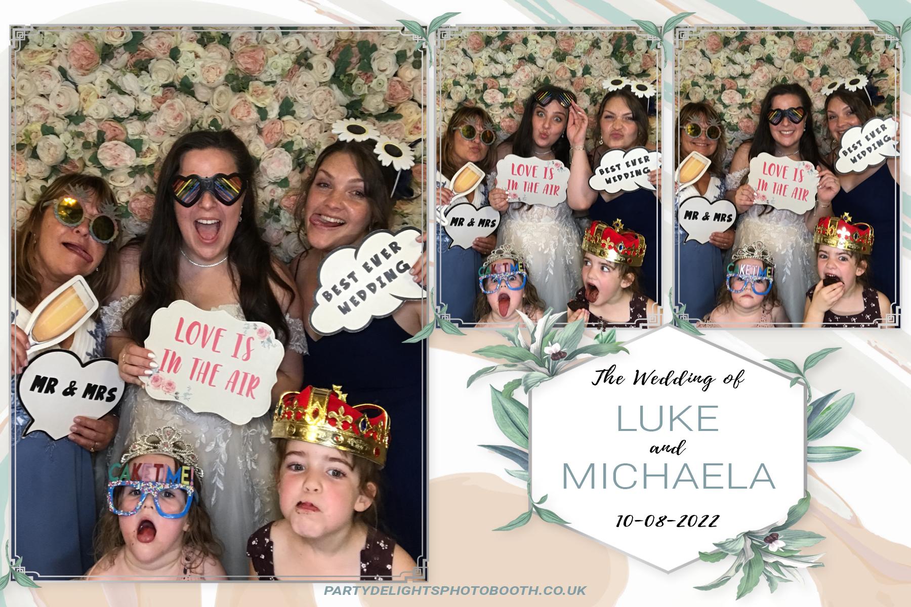 Luke & Michaela’s Wedding | View more photos from the event at gallery.partydelightsphotobooth.co.uk/u/PartyDelightsPhotoBooth/Luke-Michaela’s-Wedding