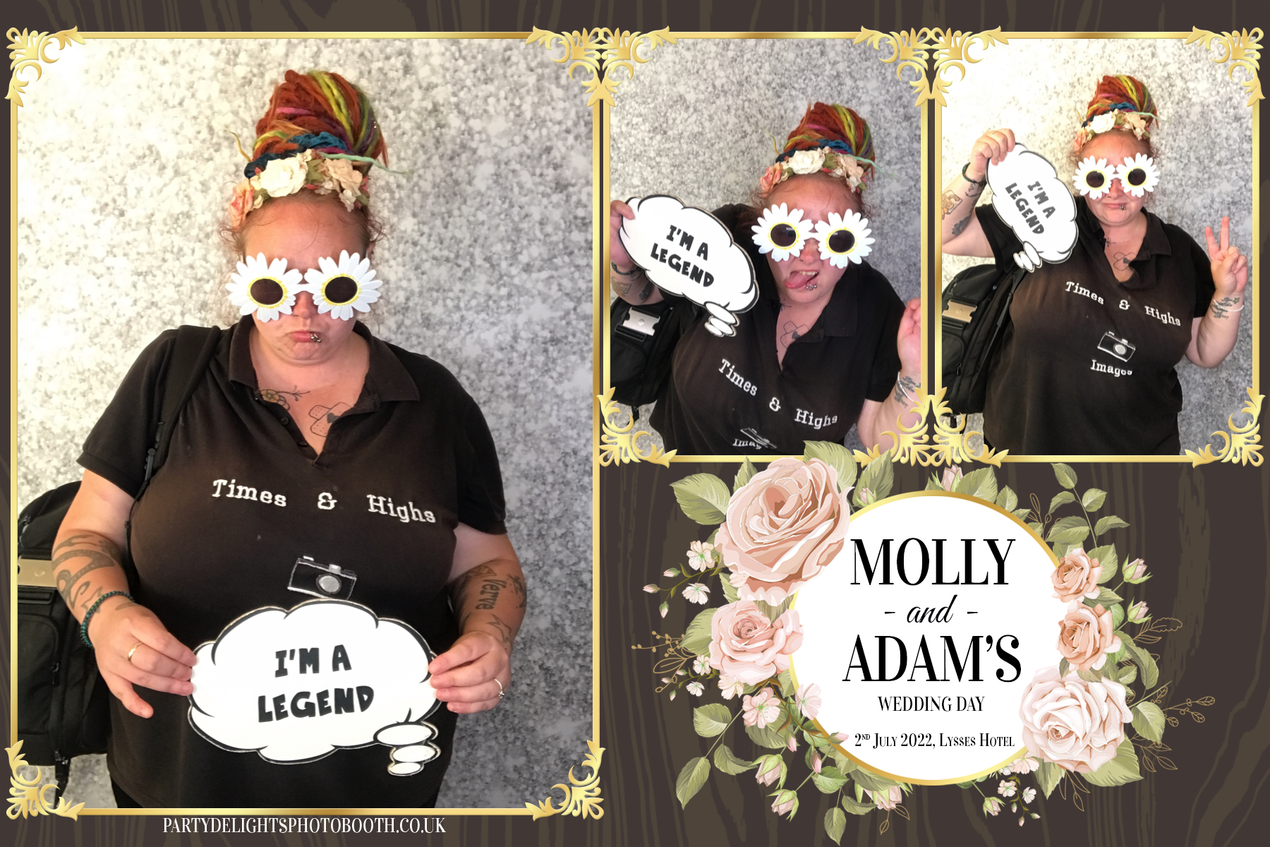 Molly and Adam's wedding | View more photos from the event at gallery.partydelightsphotobooth.co.uk/u/PartyDelightsPhotoBooth/Molly-and-Adams-wedding