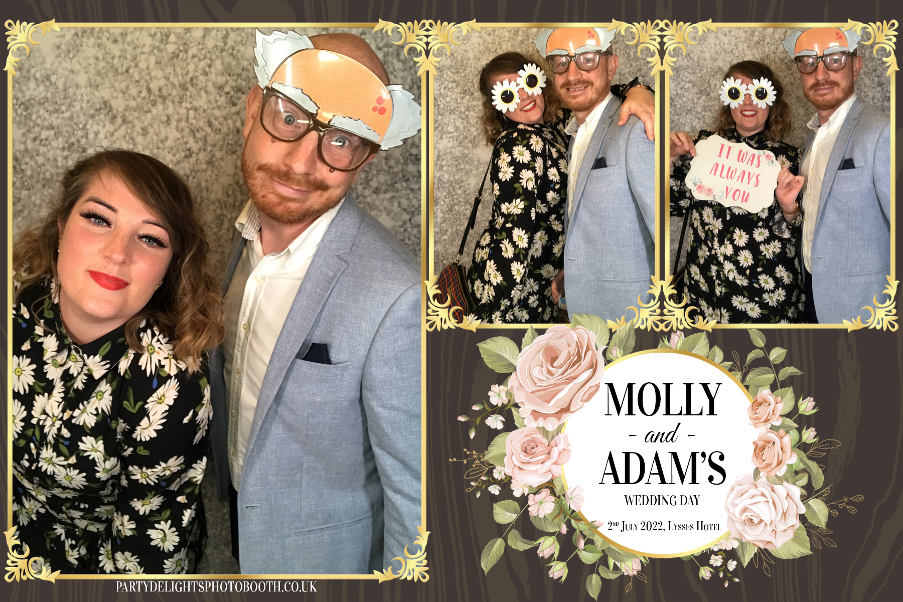 Molly and Adam's wedding | View more photos from the event at gallery.partydelightsphotobooth.co.uk/u/PartyDelightsPhotoBooth/Molly-and-Adams-wedding