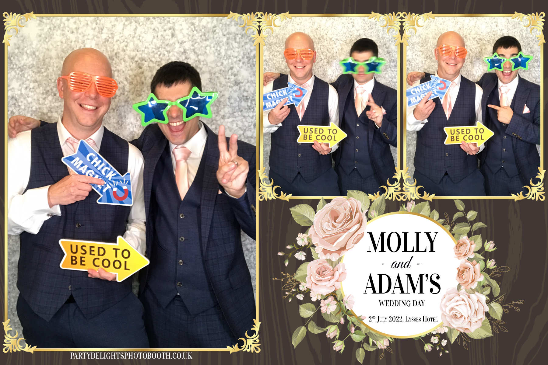 Molly and Adam's wedding | View more photos from the event at gallery.partydelightsphotobooth.co.uk/u/PartyDelightsPhotoBooth/Molly-and-Adams-wedding