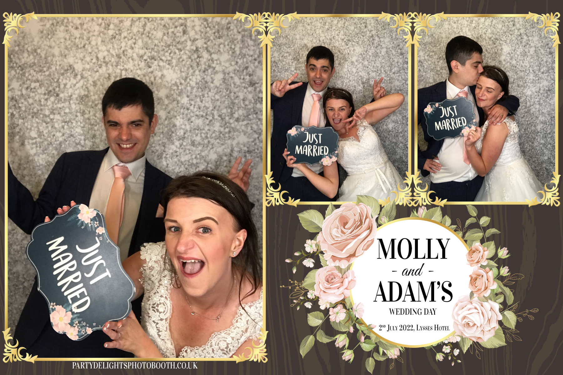 Molly and Adam's wedding | View more photos from the event at gallery.partydelightsphotobooth.co.uk/u/PartyDelightsPhotoBooth/Molly-and-Adams-wedding