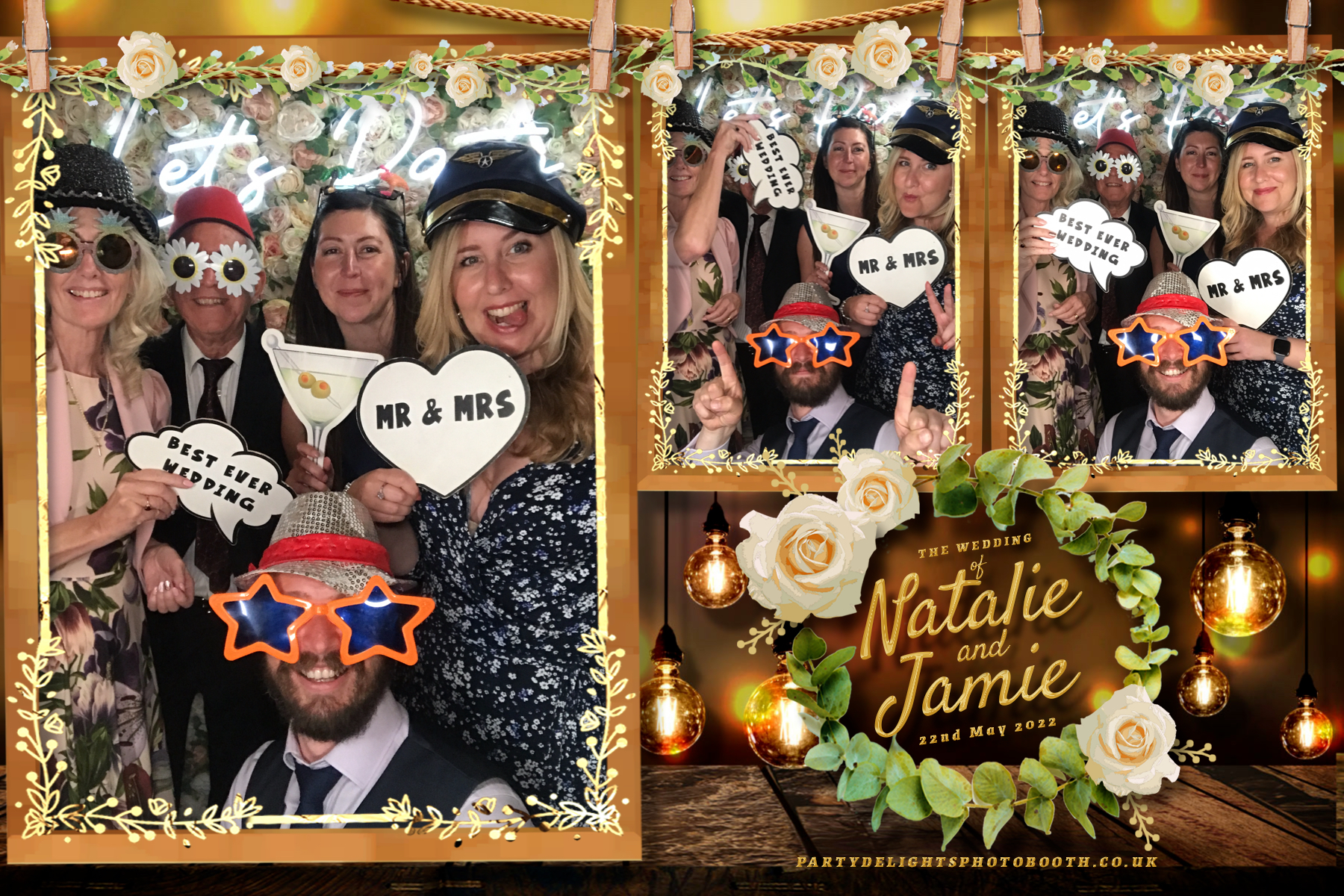Mr and Mrs Howard | View more photos from the event at gallery.partydelightsphotobooth.co.uk/u/PartyDelightsPhotoBooth/Mr-and-Mrs-Howard