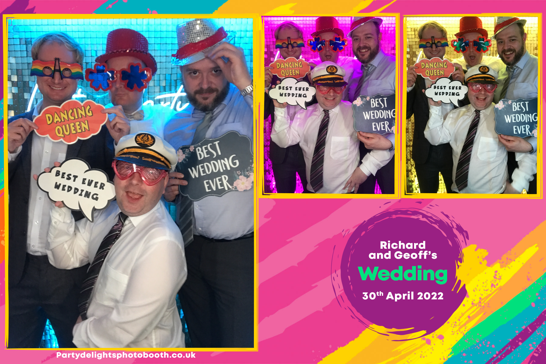 Richard & Geoff’s Wedding | View more photos from the event at gallery.partydelightsphotobooth.co.uk/u/PartyDelightsPhotoBooth/Richard-Geoff’s-Wedding
