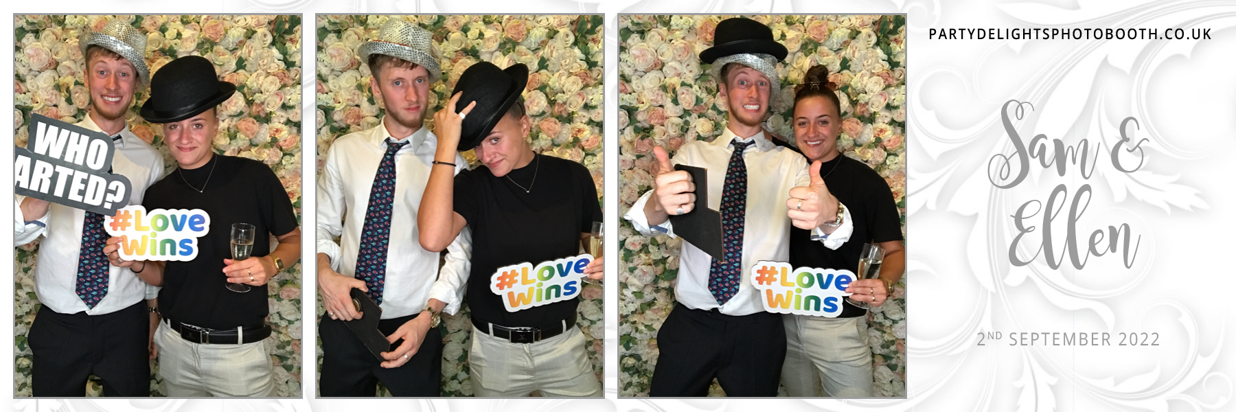 Sam & Ellen’s Wedding | View more photos from the event at gallery.partydelightsphotobooth.co.uk/u/PartyDelightsPhotoBooth/Sam-Ellen’s-Wedding