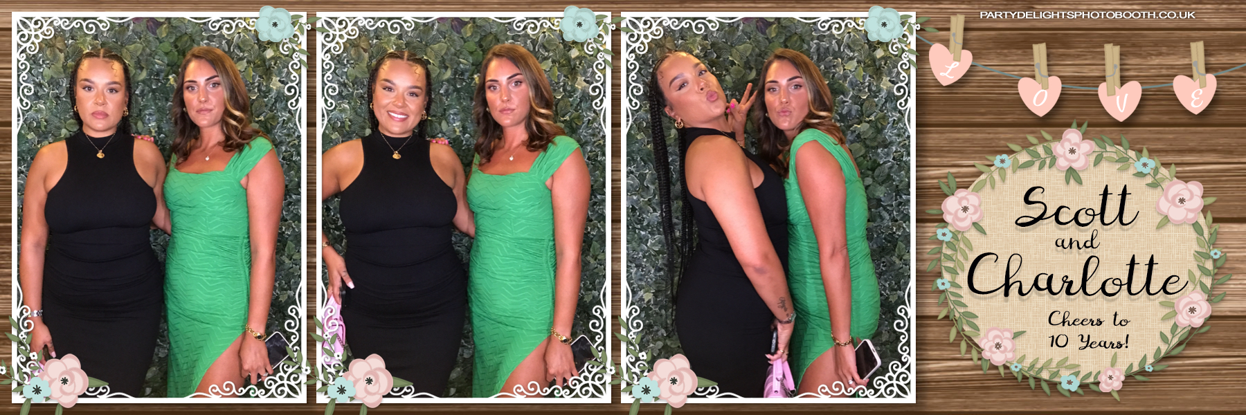 Scott & Charlotte's Cheers to 10 Years | View more photos from the event at gallery.partydelightsphotobooth.co.uk/u/PartyDelightsPhotoBooth/Scott-Charlottes-Cheers-to-10-Years