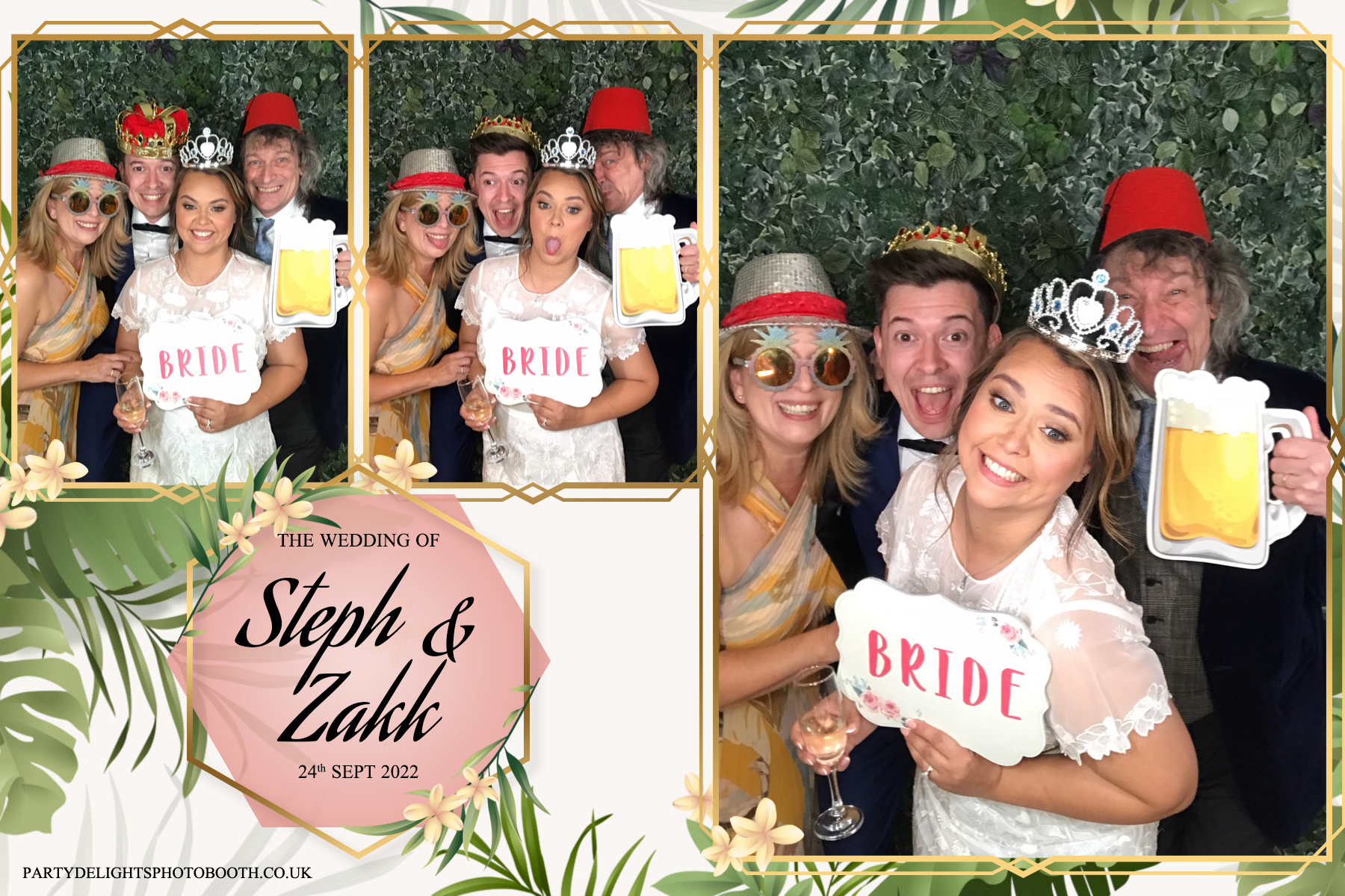 Stephanie and Zakk's Wedding | View more photos from the event at gallery.partydelightsphotobooth.co.uk/u/PartyDelightsPhotoBooth/Stephanie-and-Zakks-Wedding