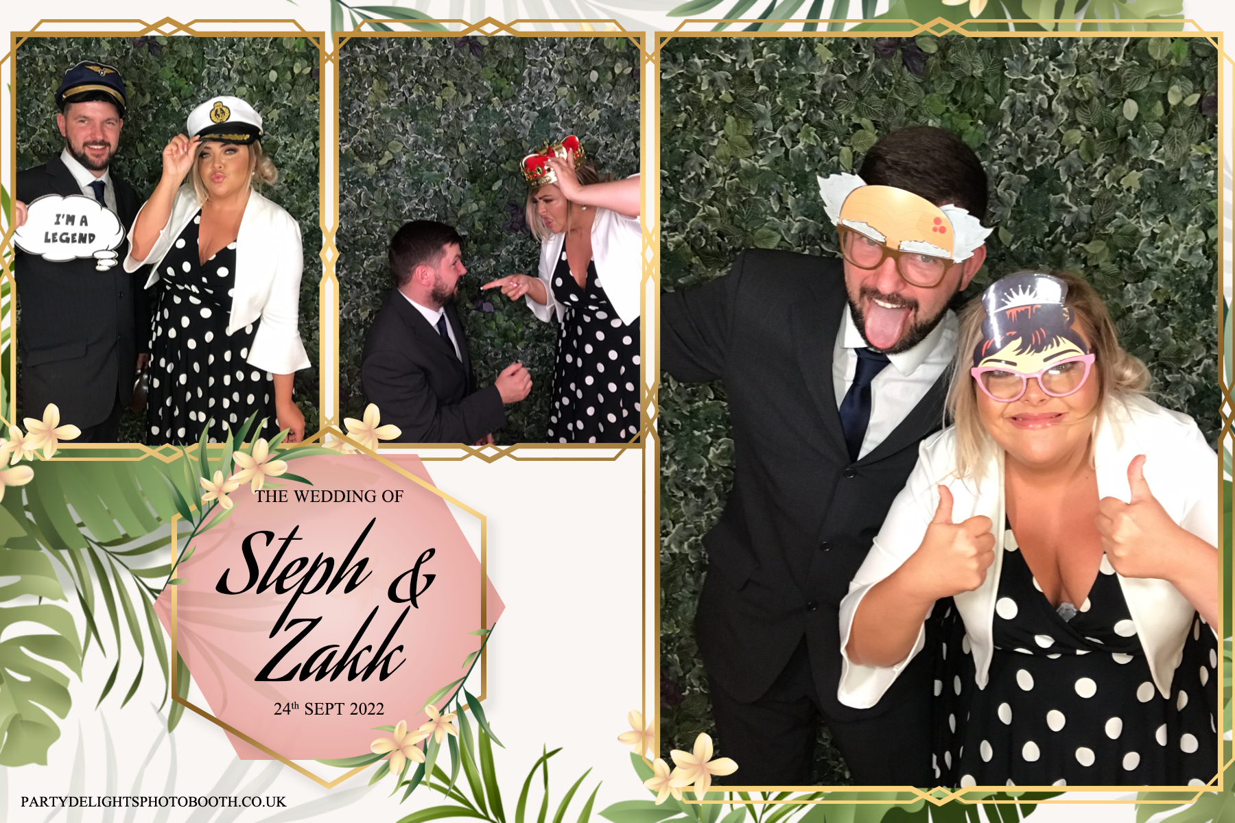 Stephanie and Zakk's Wedding | View more photos from the event at gallery.partydelightsphotobooth.co.uk/u/PartyDelightsPhotoBooth/Stephanie-and-Zakks-Wedding