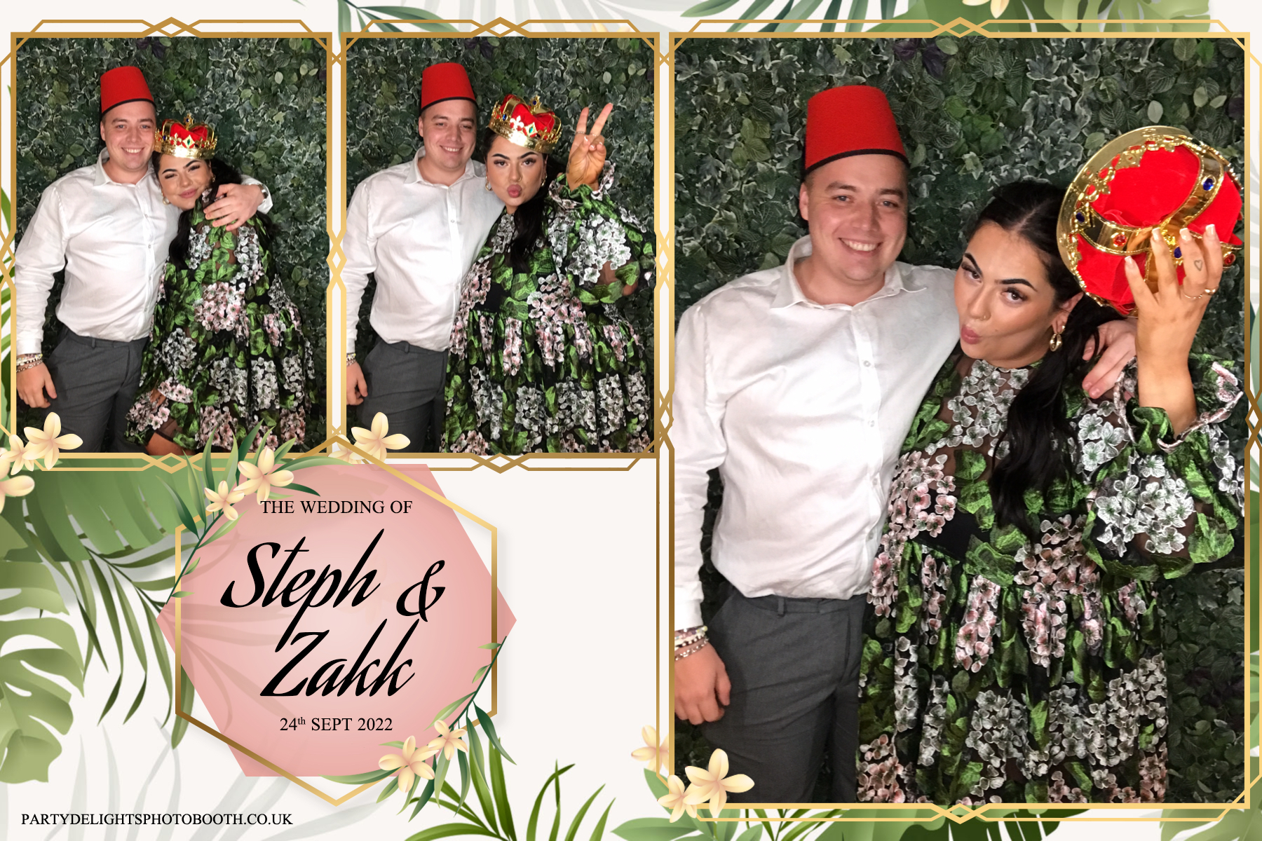 Stephanie and Zakk's Wedding | View more photos from the event at gallery.partydelightsphotobooth.co.uk/u/PartyDelightsPhotoBooth/Stephanie-and-Zakks-Wedding