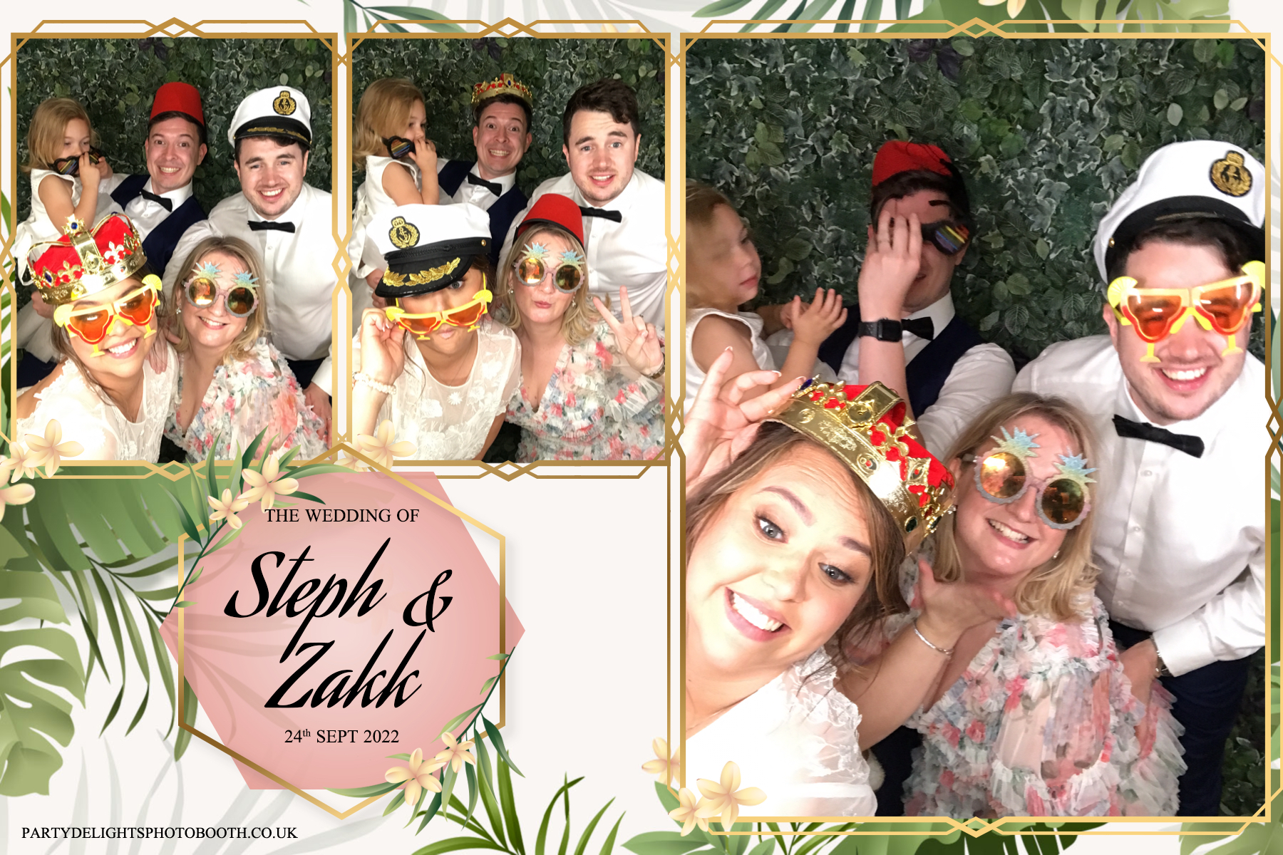 Stephanie and Zakk's Wedding | View more photos from the event at gallery.partydelightsphotobooth.co.uk/u/PartyDelightsPhotoBooth/Stephanie-and-Zakks-Wedding