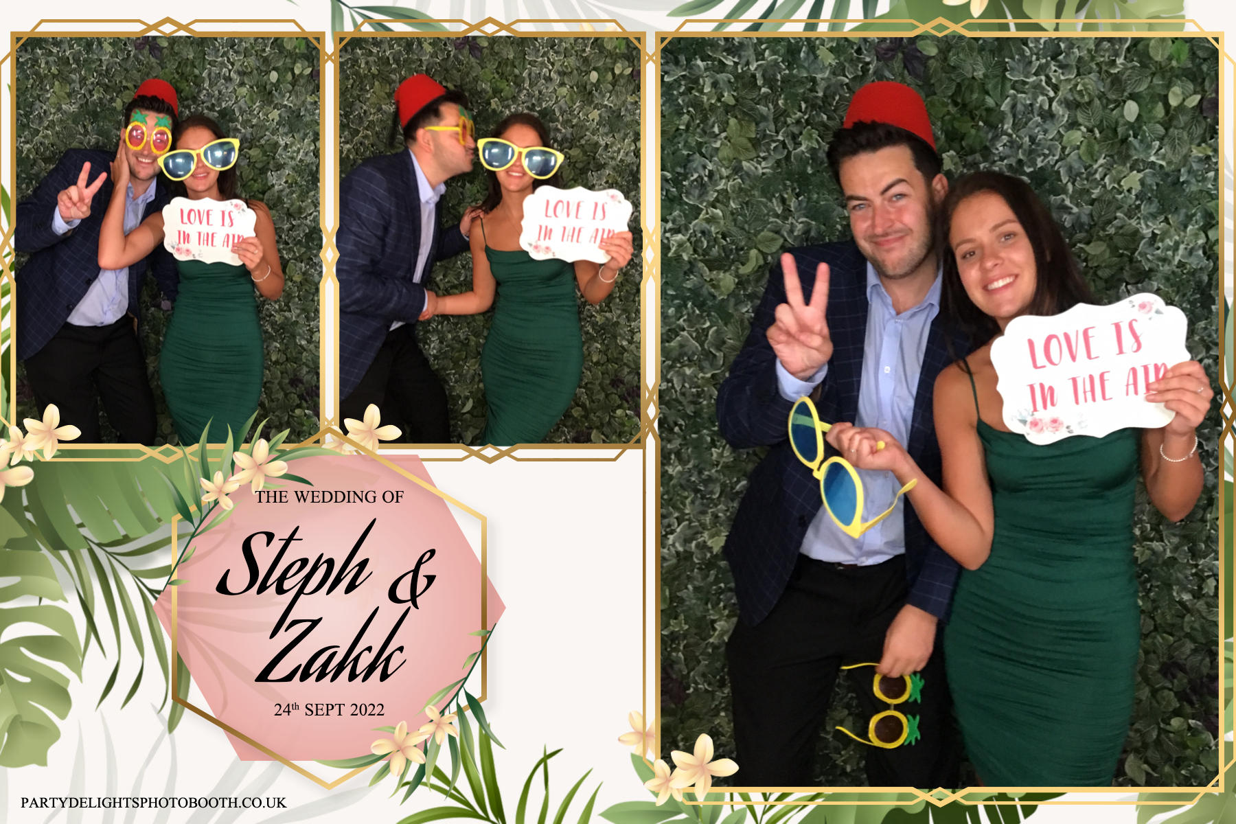 Stephanie and Zakk's Wedding | View more photos from the event at gallery.partydelightsphotobooth.co.uk/u/PartyDelightsPhotoBooth/Stephanie-and-Zakks-Wedding