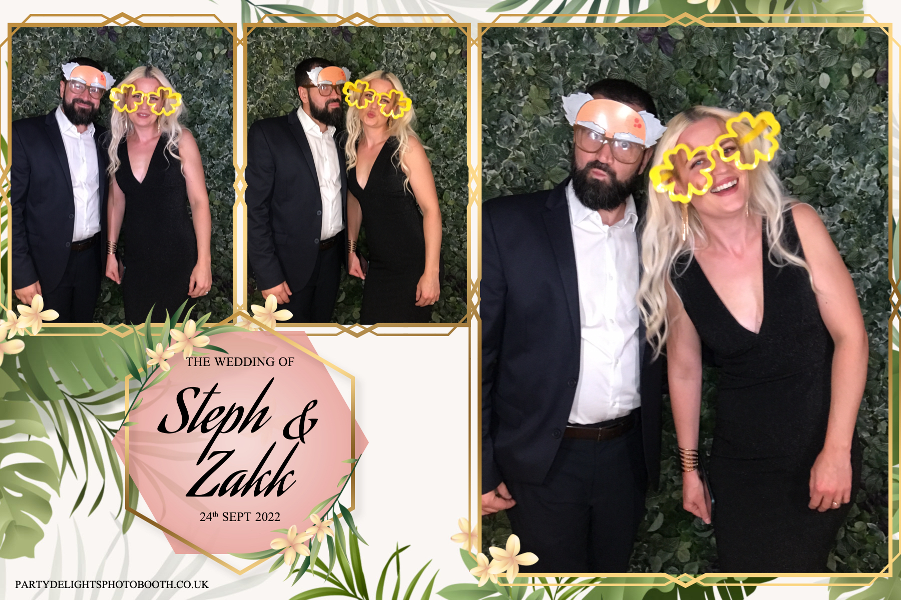 Stephanie and Zakk's Wedding | View more photos from the event at gallery.partydelightsphotobooth.co.uk/u/PartyDelightsPhotoBooth/Stephanie-and-Zakks-Wedding