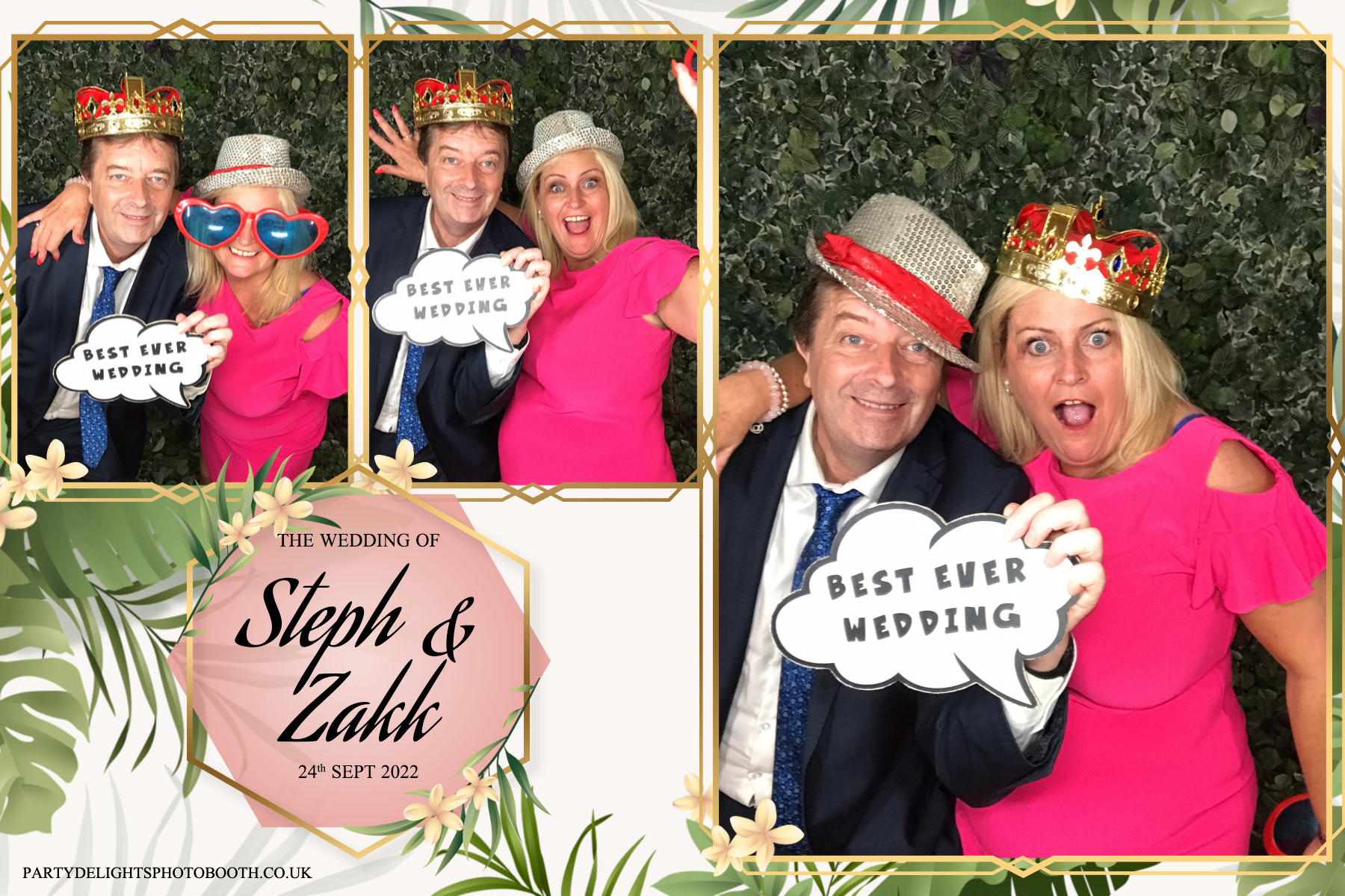 Stephanie and Zakk's Wedding | View more photos from the event at gallery.partydelightsphotobooth.co.uk/u/PartyDelightsPhotoBooth/Stephanie-and-Zakks-Wedding