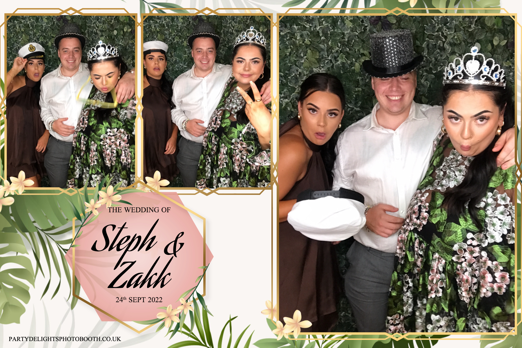 Stephanie and Zakk's Wedding | View more photos from the event at gallery.partydelightsphotobooth.co.uk/u/PartyDelightsPhotoBooth/Stephanie-and-Zakks-Wedding