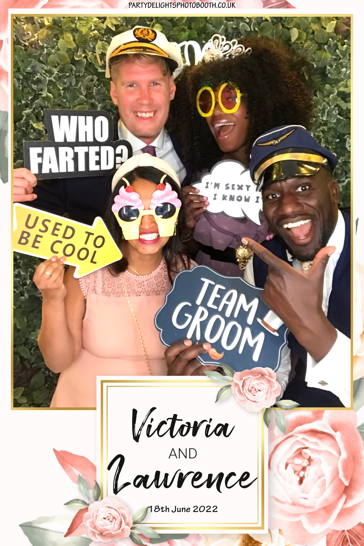 Victoria and Lawrence Wedding | View more photos from the event at gallery.partydelightsphotobooth.co.uk/u/PartyDelightsPhotoBooth/Victoria-and-Lawrence-Wedding