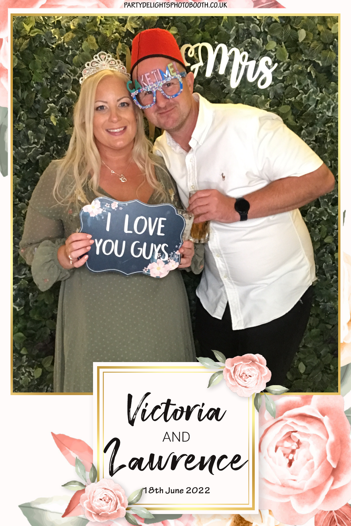Victoria and Lawrence Wedding | View more photos from the event at gallery.partydelightsphotobooth.co.uk/u/PartyDelightsPhotoBooth/Victoria-and-Lawrence-Wedding