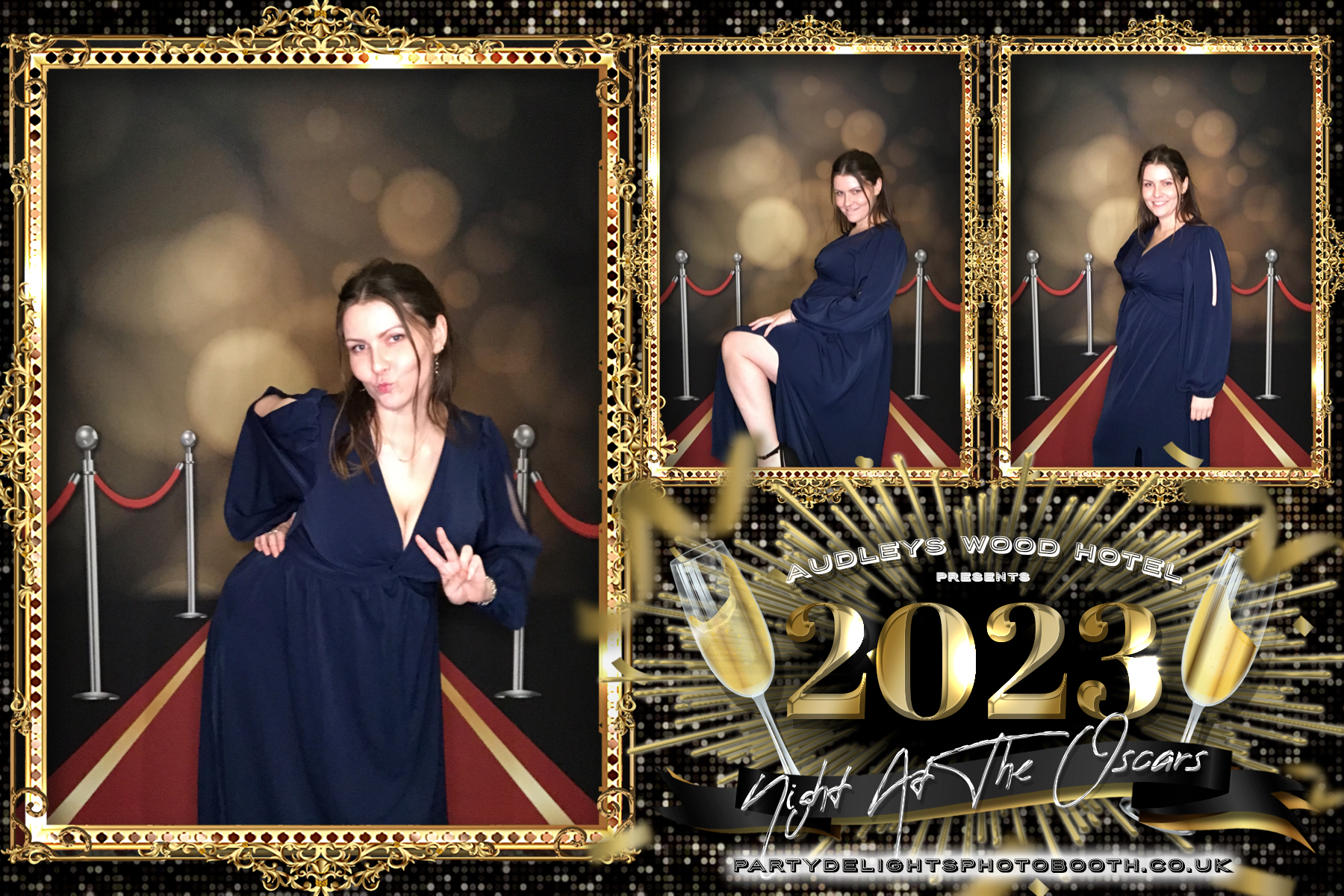 Audleys Wood Hotel - Oscars Red carpet Staff Party 2023 | View more photos from the event at gallery.partydelightsphotobooth.co.uk/u/PartyDelightsPhotoBooth/Audleys-Wood-Hotel-Oscars-Red-carpet-Staff-Party-2023