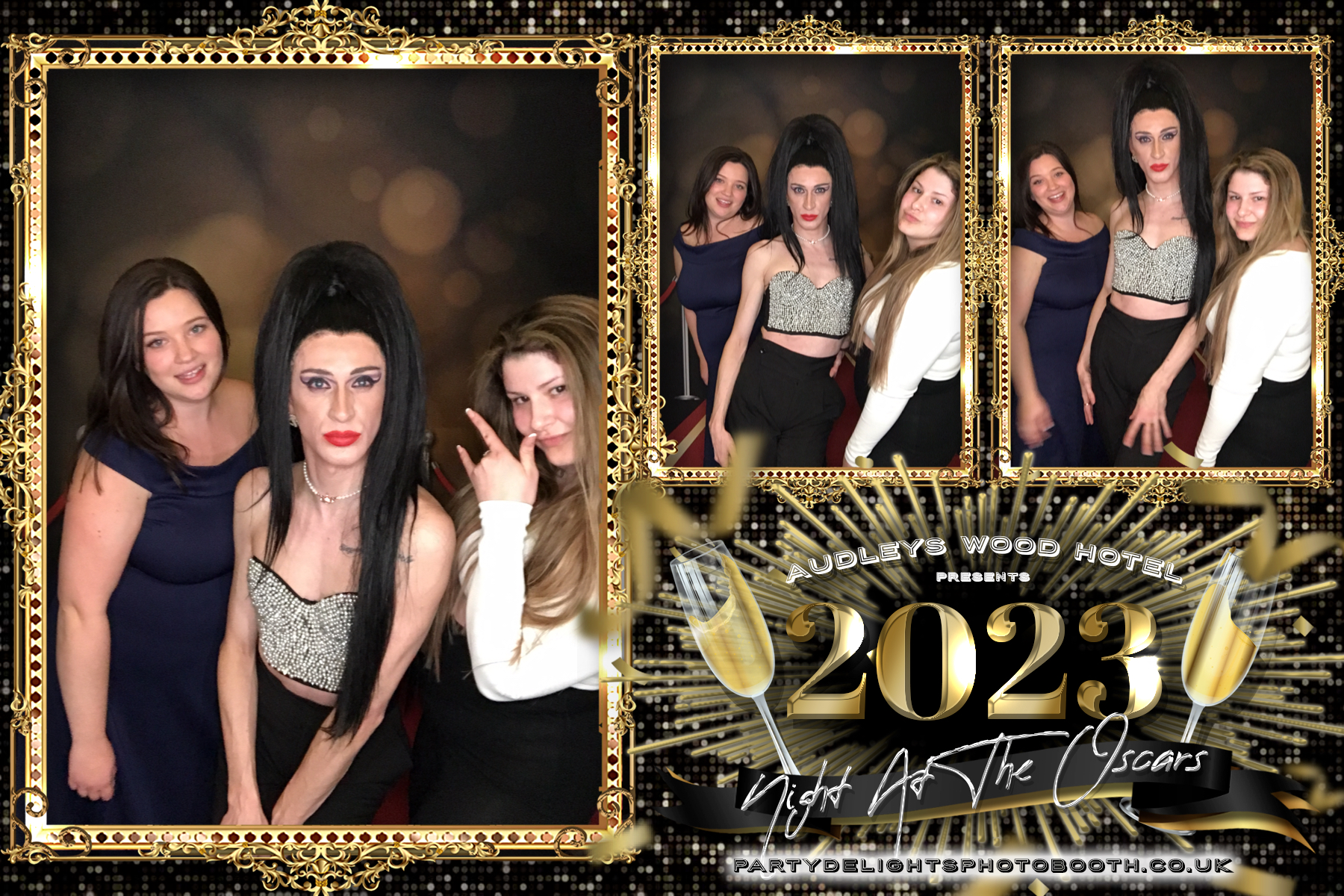 Audleys Wood Hotel - Oscars Red carpet Staff Party 2023 | View more photos from the event at gallery.partydelightsphotobooth.co.uk/u/PartyDelightsPhotoBooth/Audleys-Wood-Hotel-Oscars-Red-carpet-Staff-Party-2023