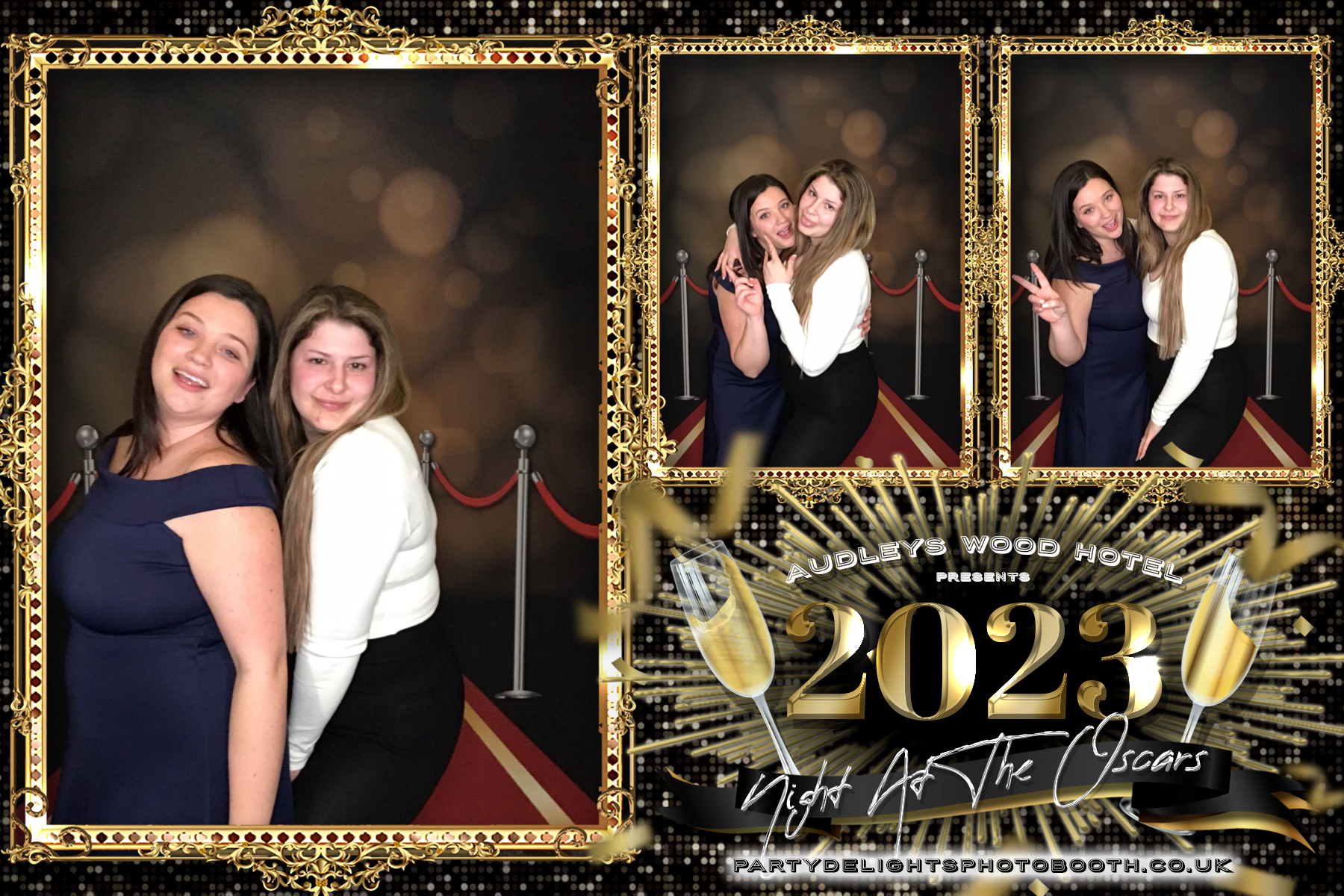 Audleys Wood Hotel - Oscars Red carpet Staff Party 2023 | View more photos from the event at gallery.partydelightsphotobooth.co.uk/u/PartyDelightsPhotoBooth/Audleys-Wood-Hotel-Oscars-Red-carpet-Staff-Party-2023