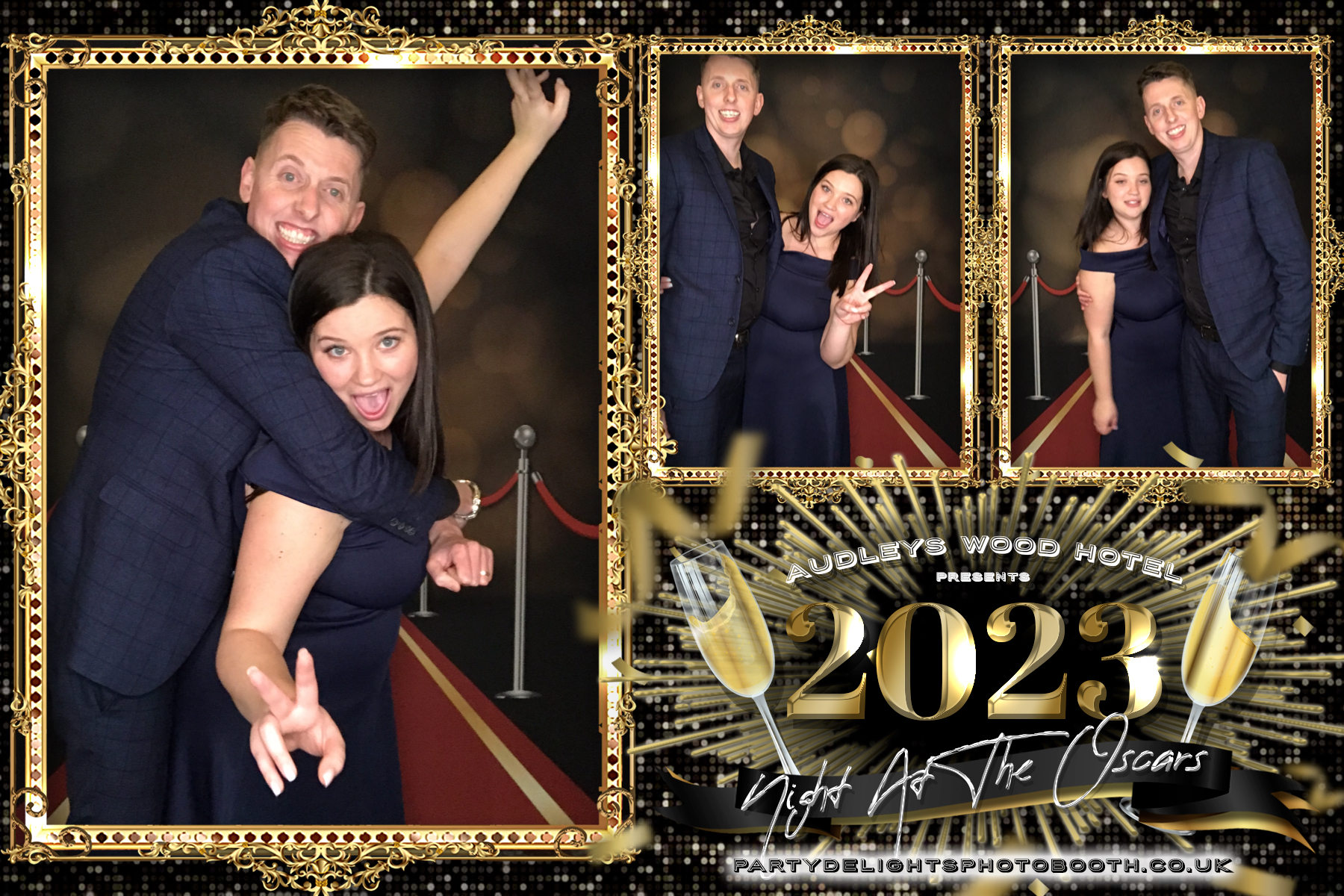 Audleys Wood Hotel - Oscars Red carpet Staff Party 2023 | View more photos from the event at gallery.partydelightsphotobooth.co.uk/u/PartyDelightsPhotoBooth/Audleys-Wood-Hotel-Oscars-Red-carpet-Staff-Party-2023